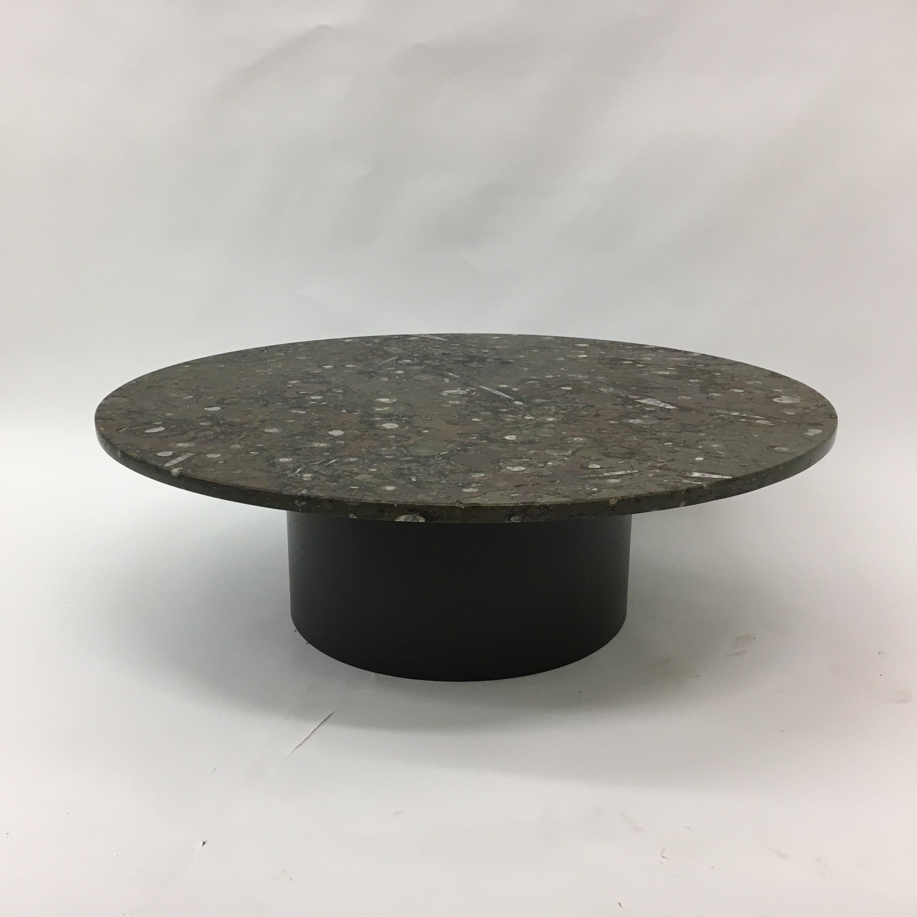 Table basse design du milieu du siècle dernier par Heinz Lilienthal avec marbre fossile , 1970 en vente 8