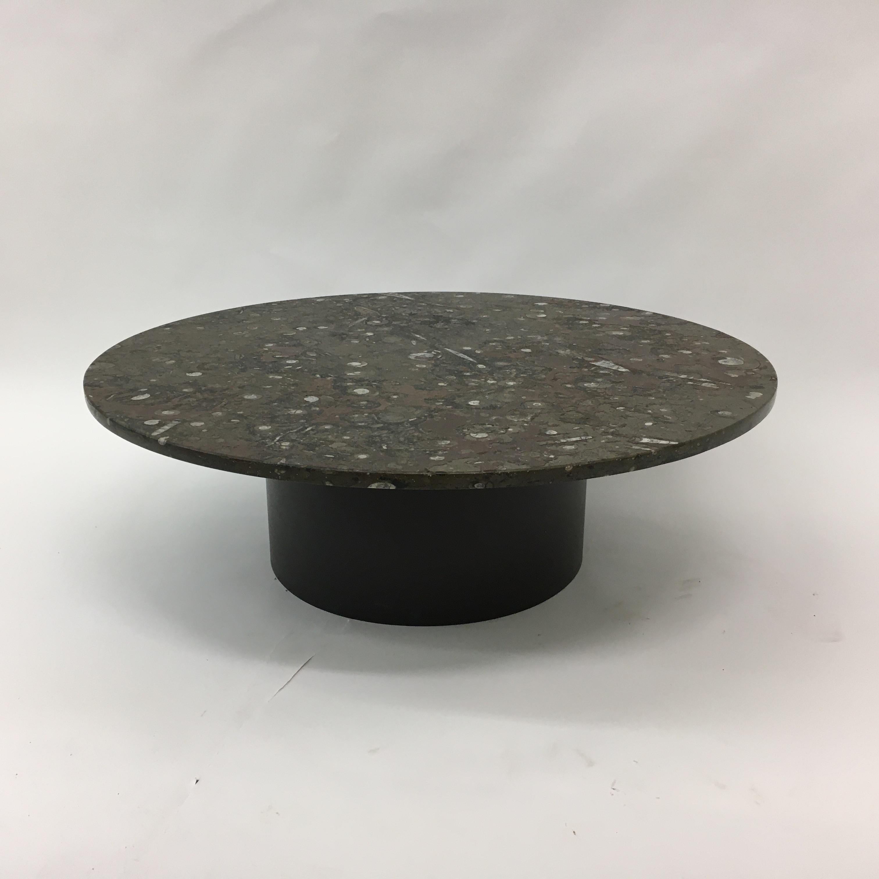 Table basse design du milieu du siècle dernier par Heinz Lilienthal avec marbre fossile , 1970 en vente 9