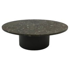 Tavolino di design di metà secolo di Heinz Lilienthal con marmo fossile , anni '70