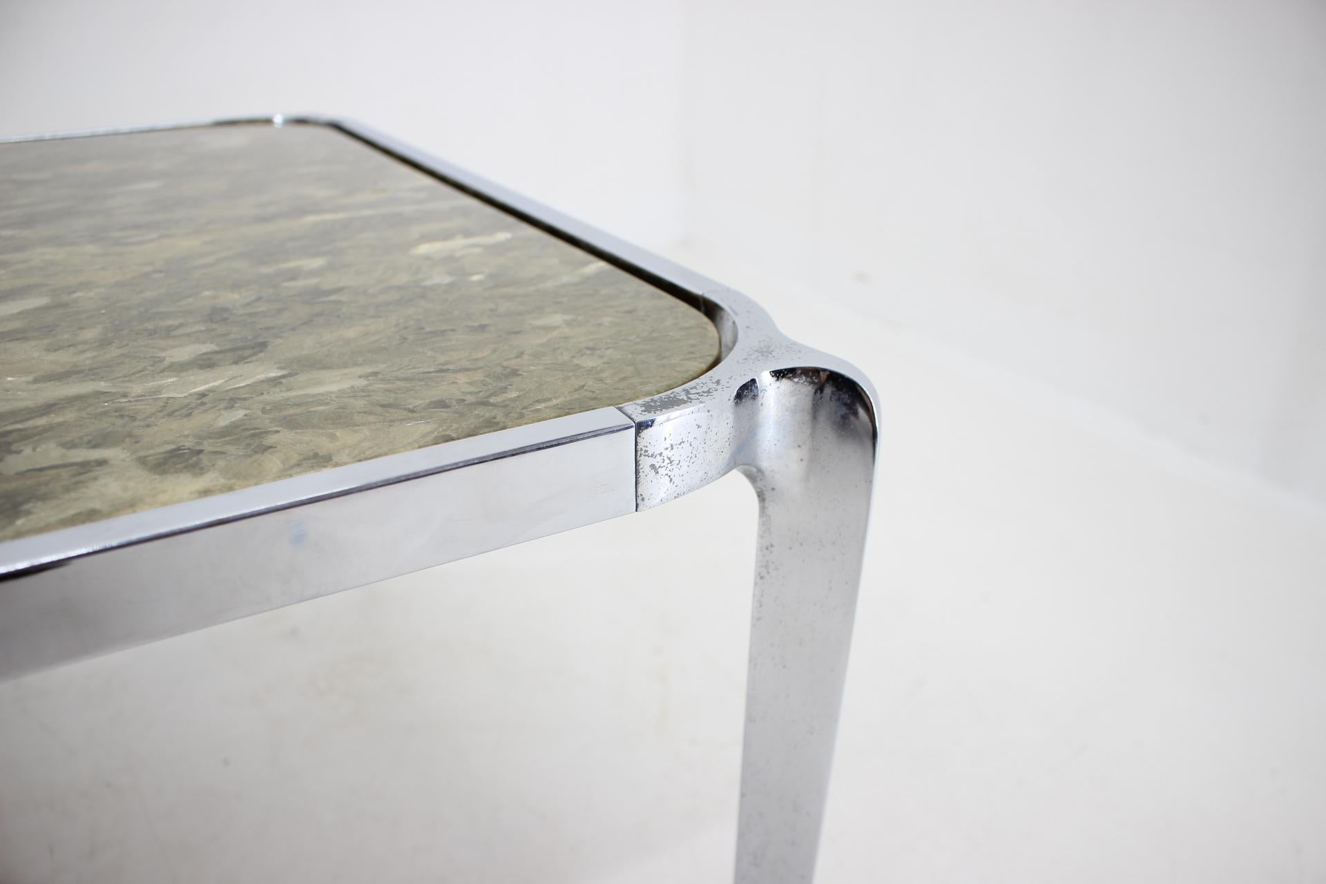Late 20th Century Midcentury Design Coffee Table, Epoxy Resin, Around 1970s For Sale