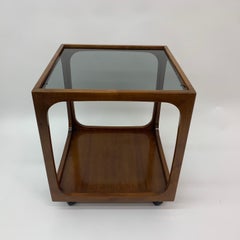 Table d'appoint en forme de cube, design du milieu du siècle, années 1970