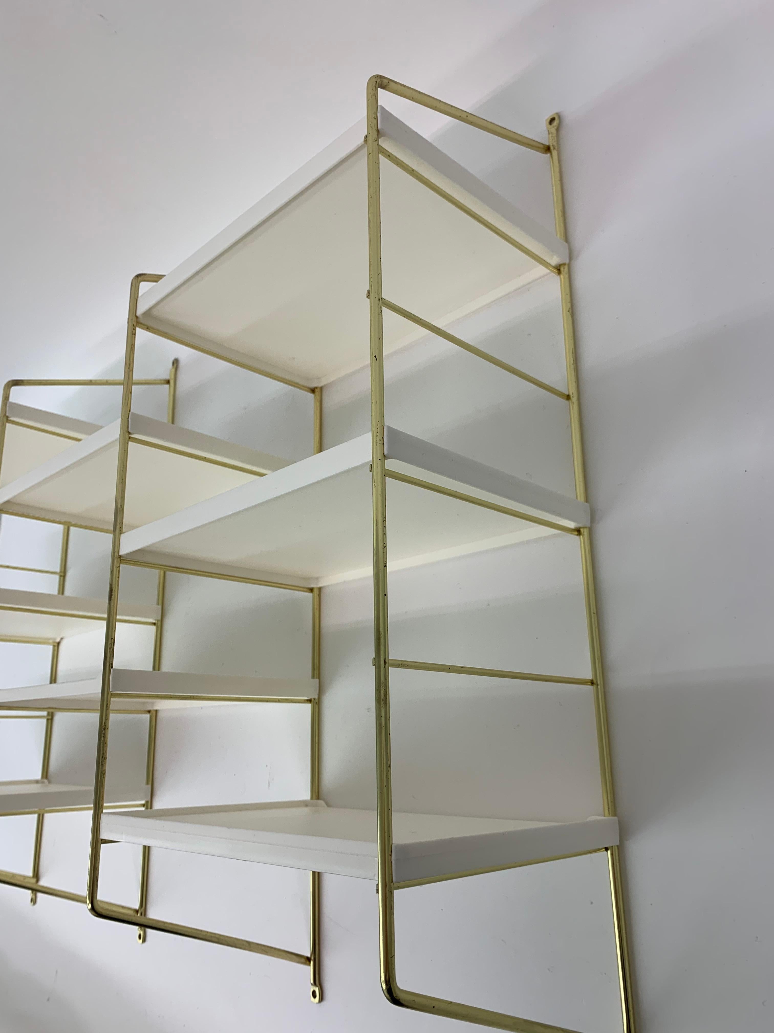 Mid-Century Design Danish Metal Wall Unit, 1970’s For Sale 7