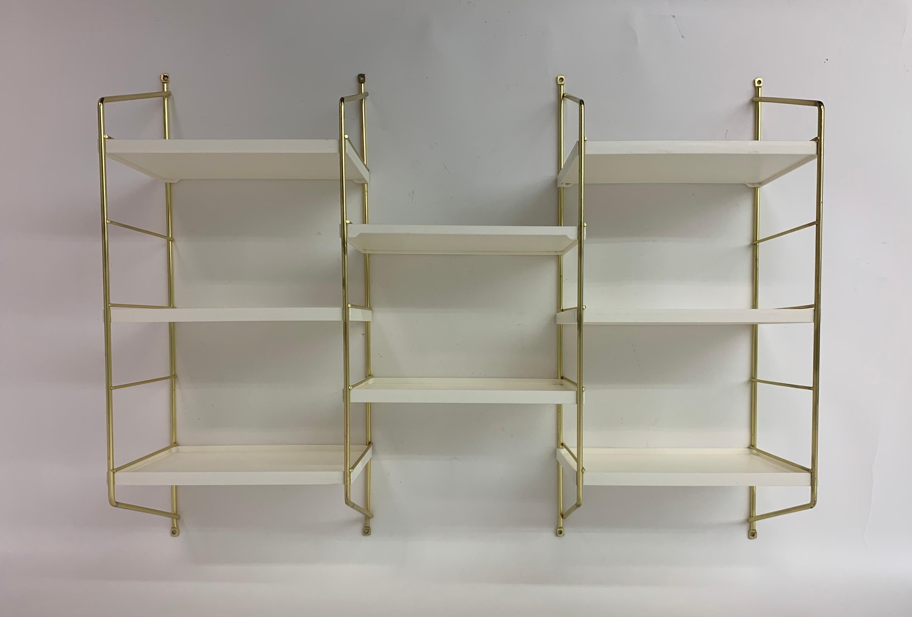 Mid-Century Design Danish Metal Wall Unit, 1970’s For Sale 1