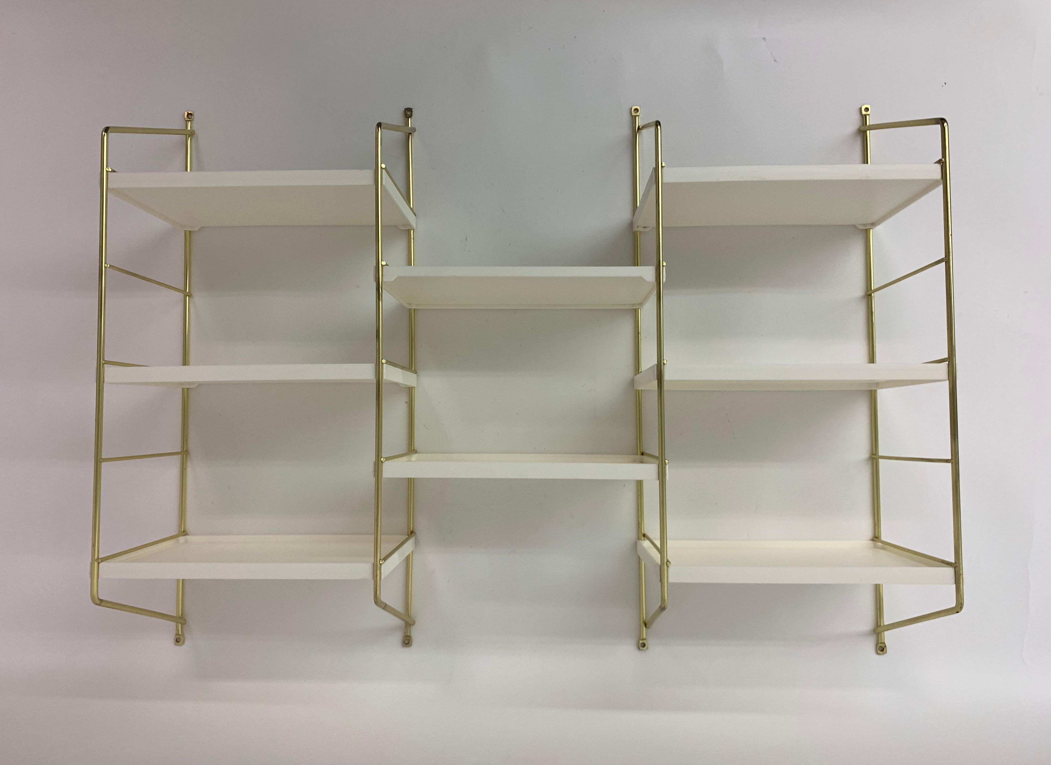 Mid-Century Design Danish Metal Wall Unit, 1970’s For Sale 2