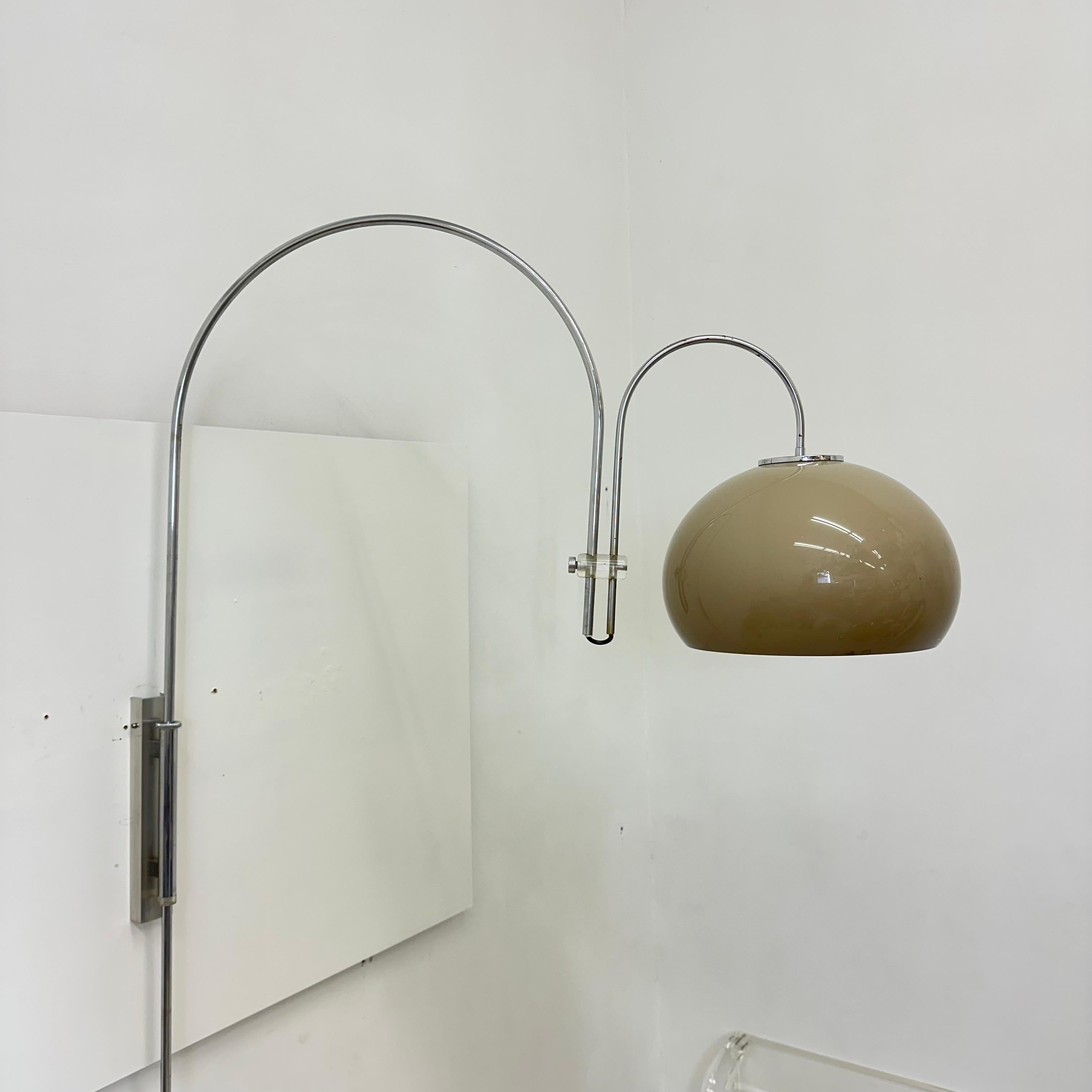 Mid century design Dijkstra mushroom arc wall lamp , 1970s 1
