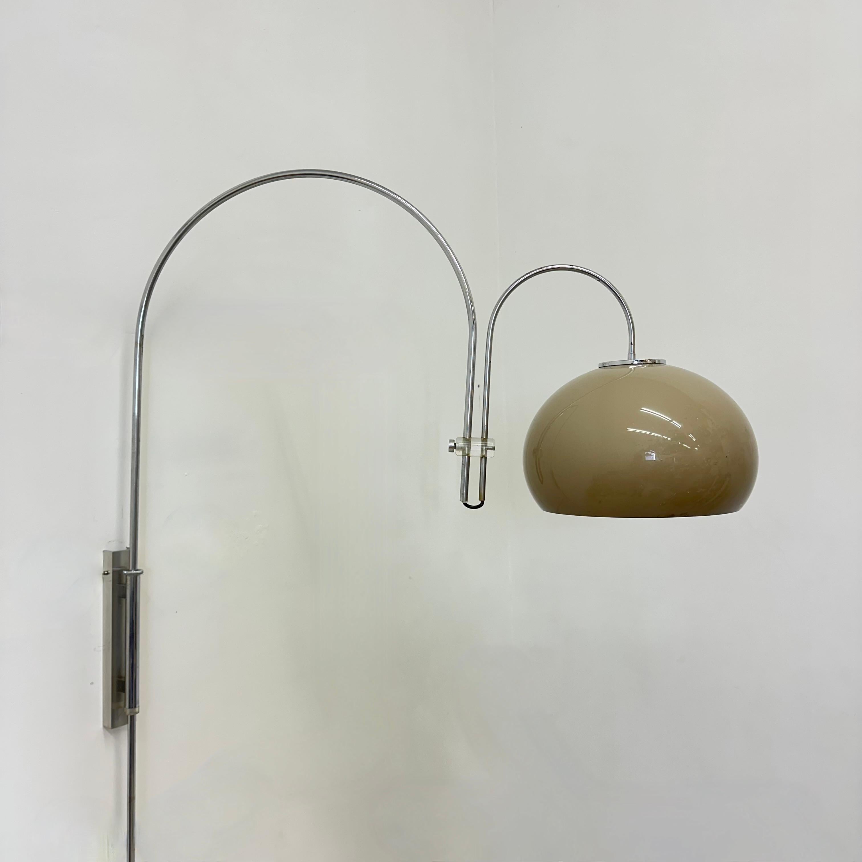 Mid century design Dijkstra mushroom arc wall lamp , 1970s 2