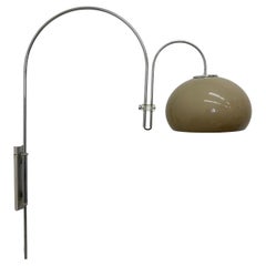 Lampada da parete ad arco a fungo Dijkstra, design di metà secolo, anni '70