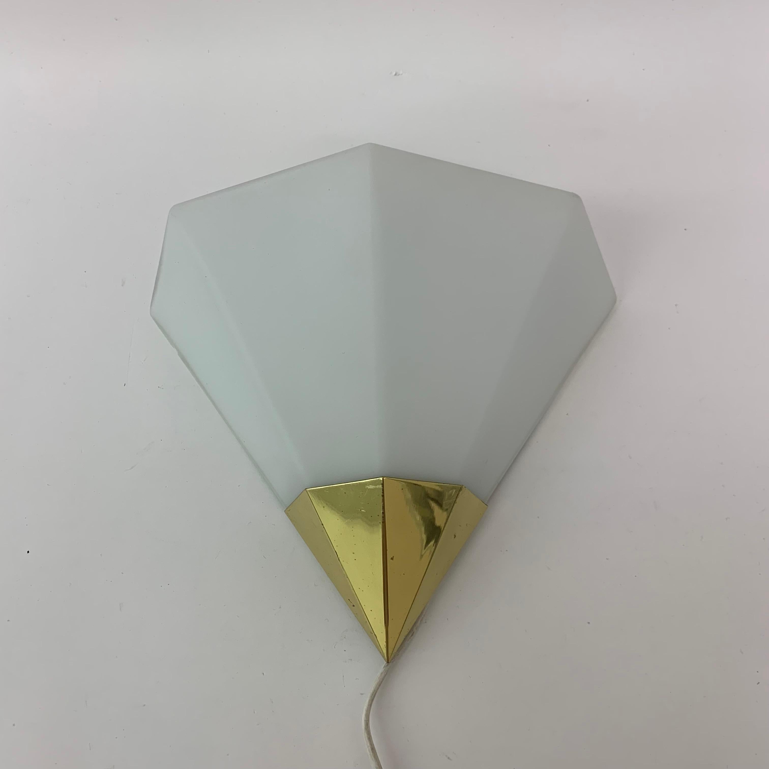 Midcentury Design Glashutte Limburg Wall Lamp, 1970s 7