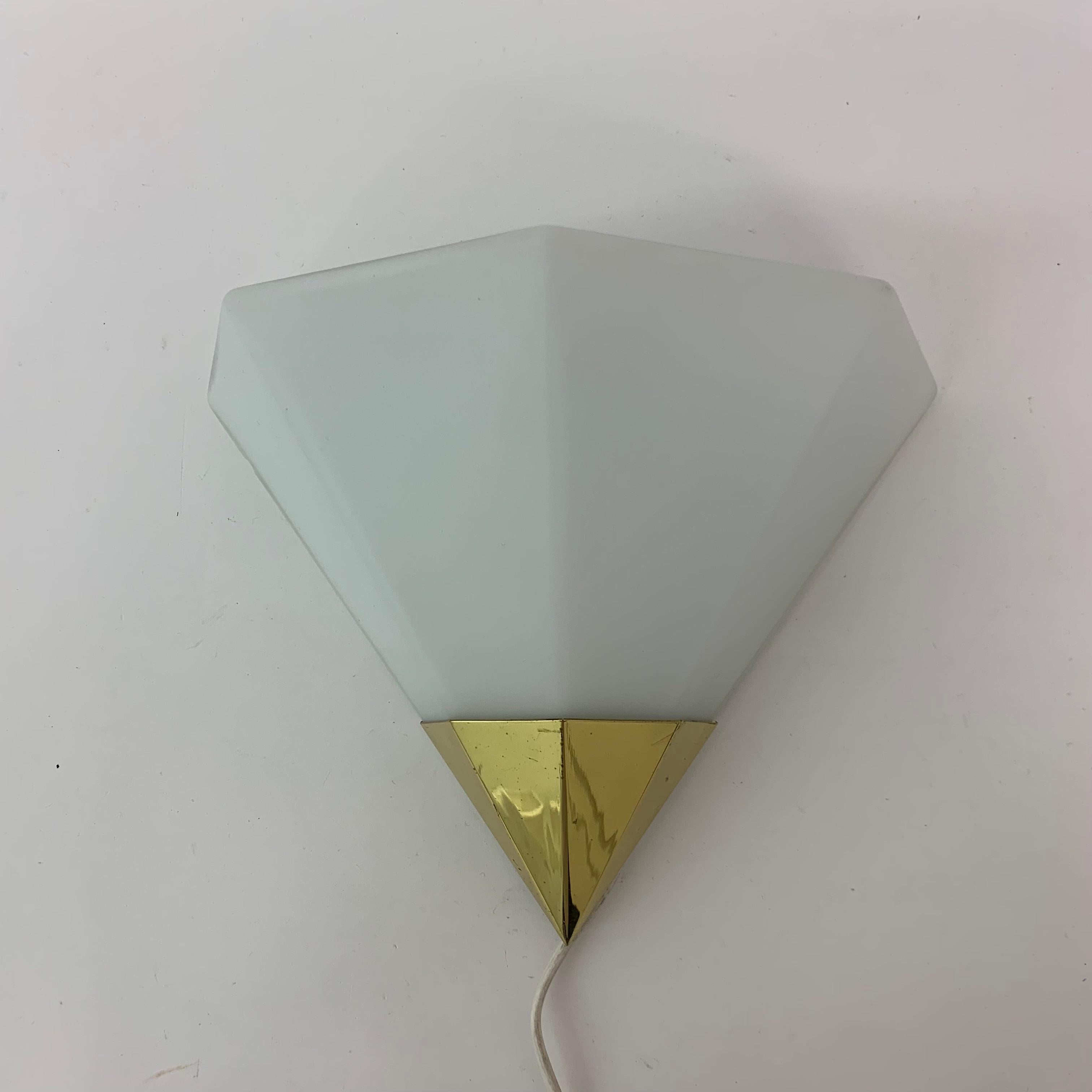 Midcentury Design Glashutte Limburg Wall Lamp, 1970s 8