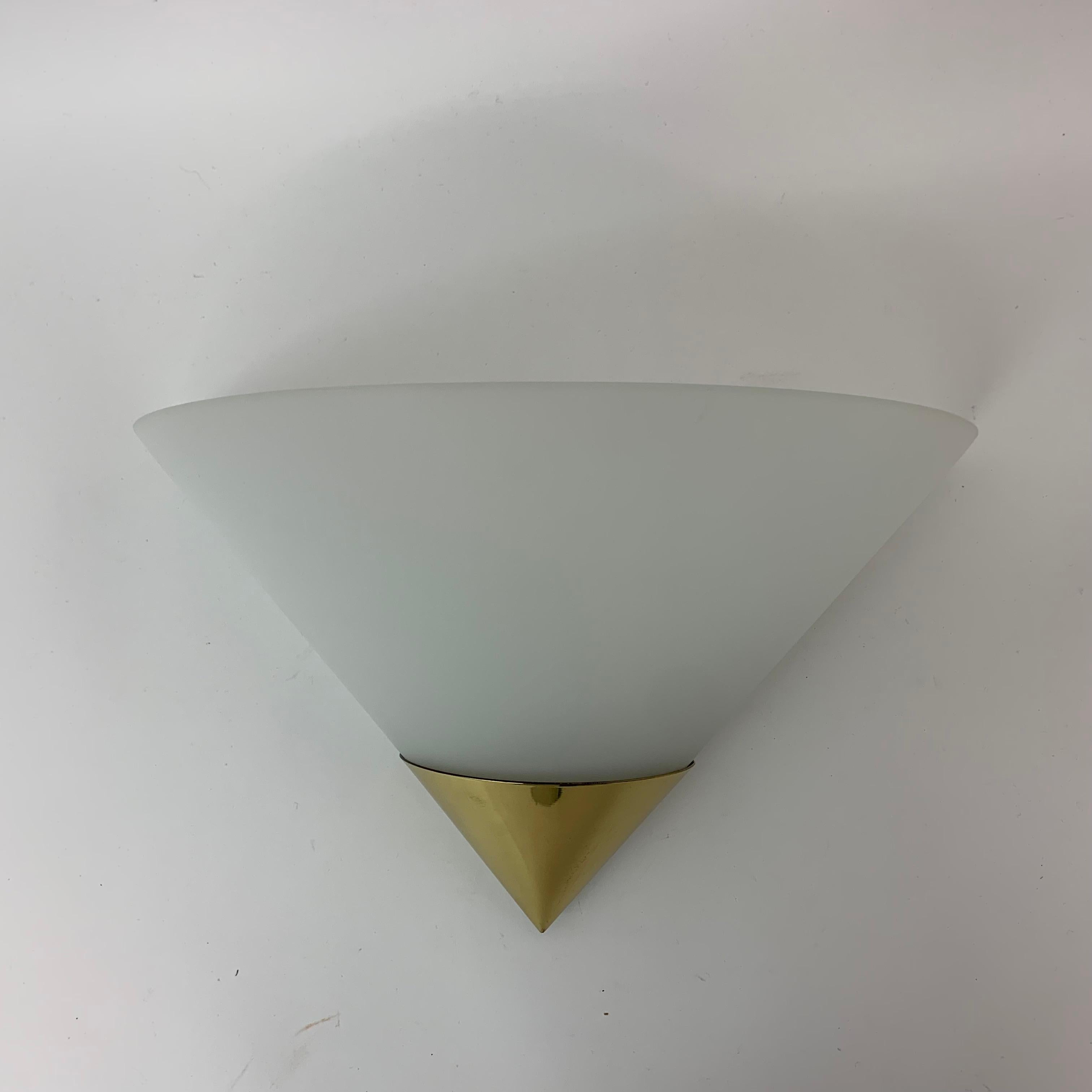 Lámpara de pared de diseño de mediados de siglo Glashutte Limburg, años 70 en venta 1