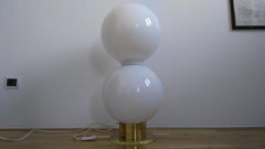 Lampadaire en verre design du milieu du siècle dernier:: 1970