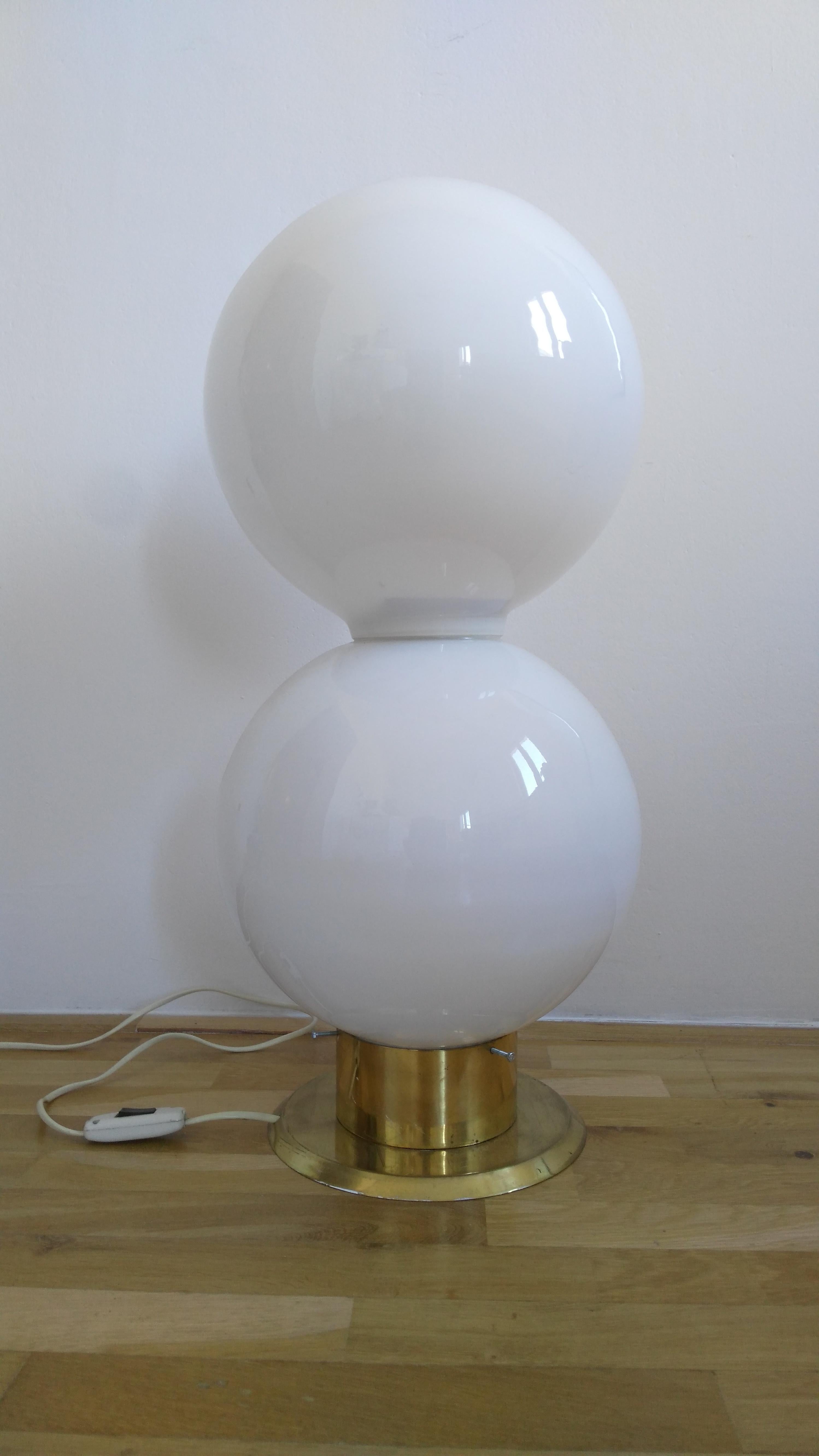 Mid-Century Modern Midcentury Design Glass Floor Lamp, 1970s For Sale
