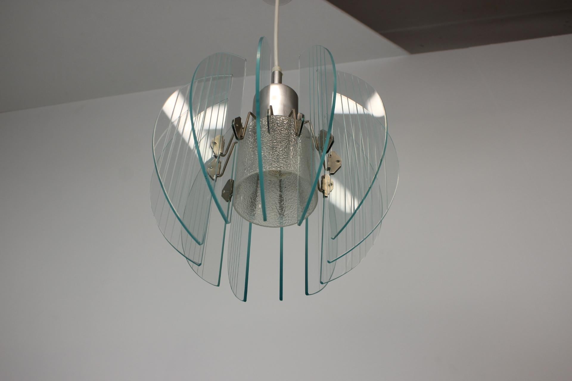 Mid-20th Century Mid-Century Design Glass Pendant, 1960's For Sale