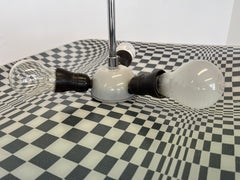 Glaspendelleuchte im Mid-Century-Design von Napako, Tschechoslowakei, 1970er Jahre.