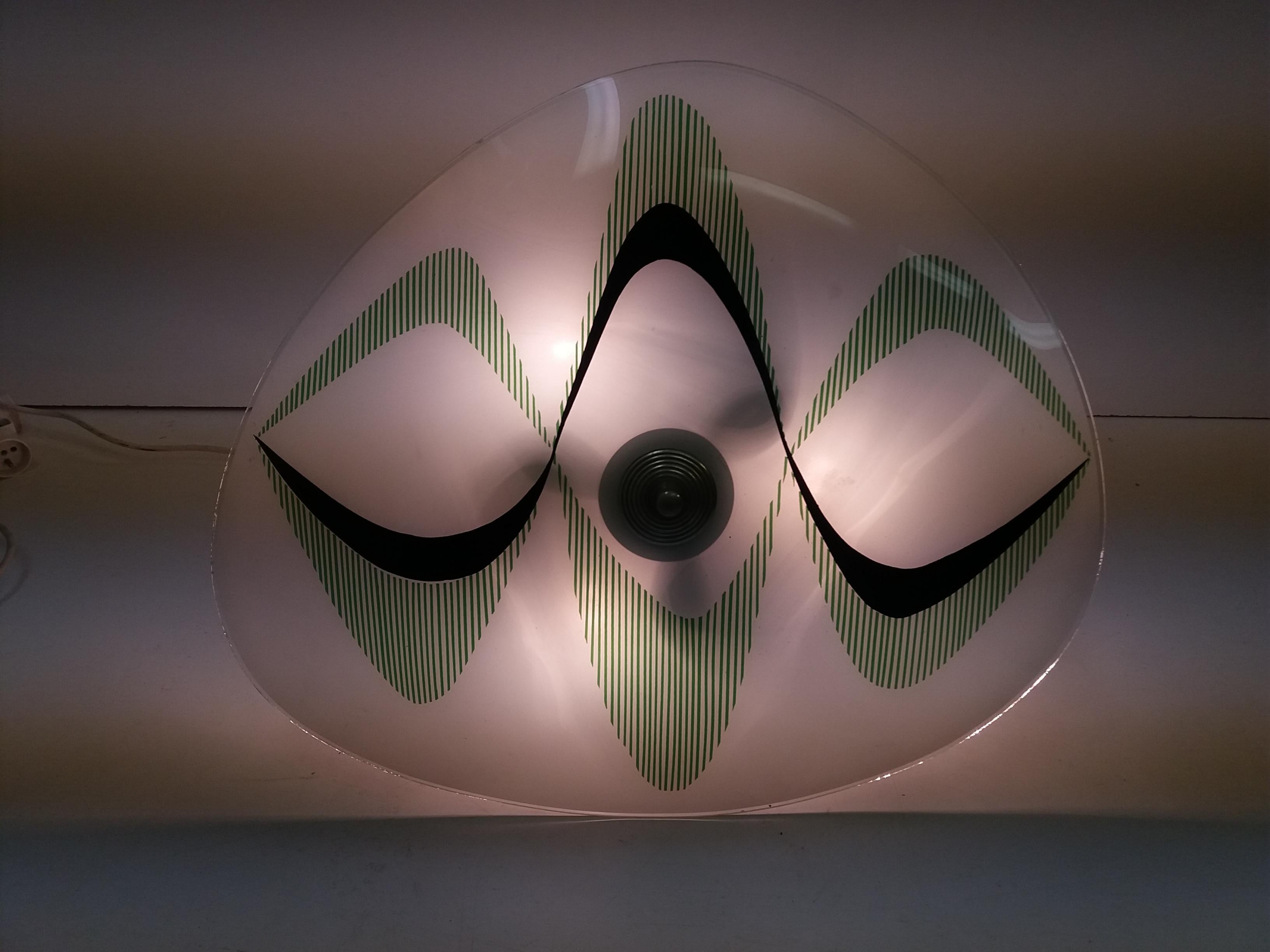 Czech Midcentury Design Glass Pendant/Napako, 1960s For Sale