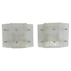 Mid-century design glass wall lamp , 1970s