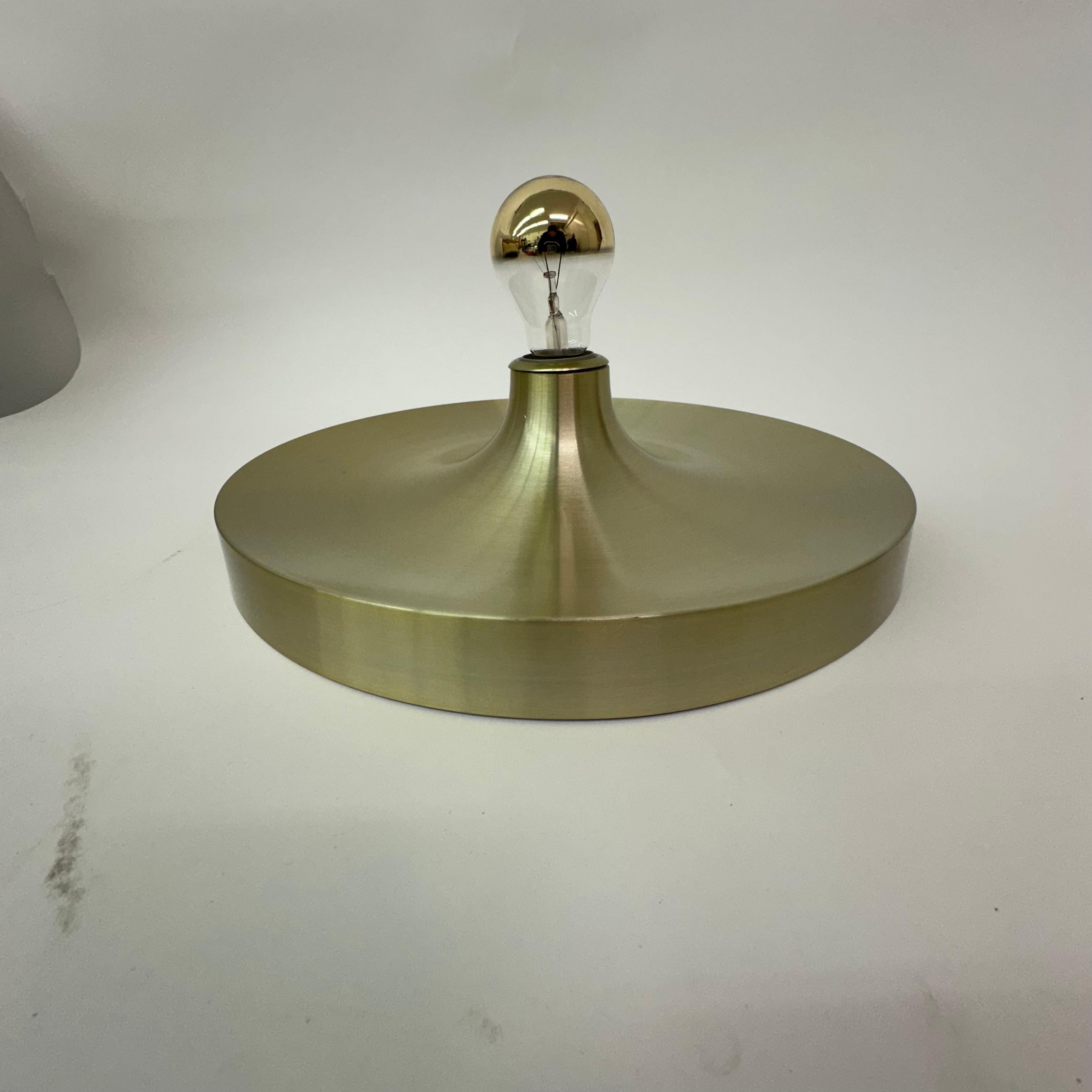 Mid-Century Modern Mid Century design gold wall lamp disc , 1970’s For Sale