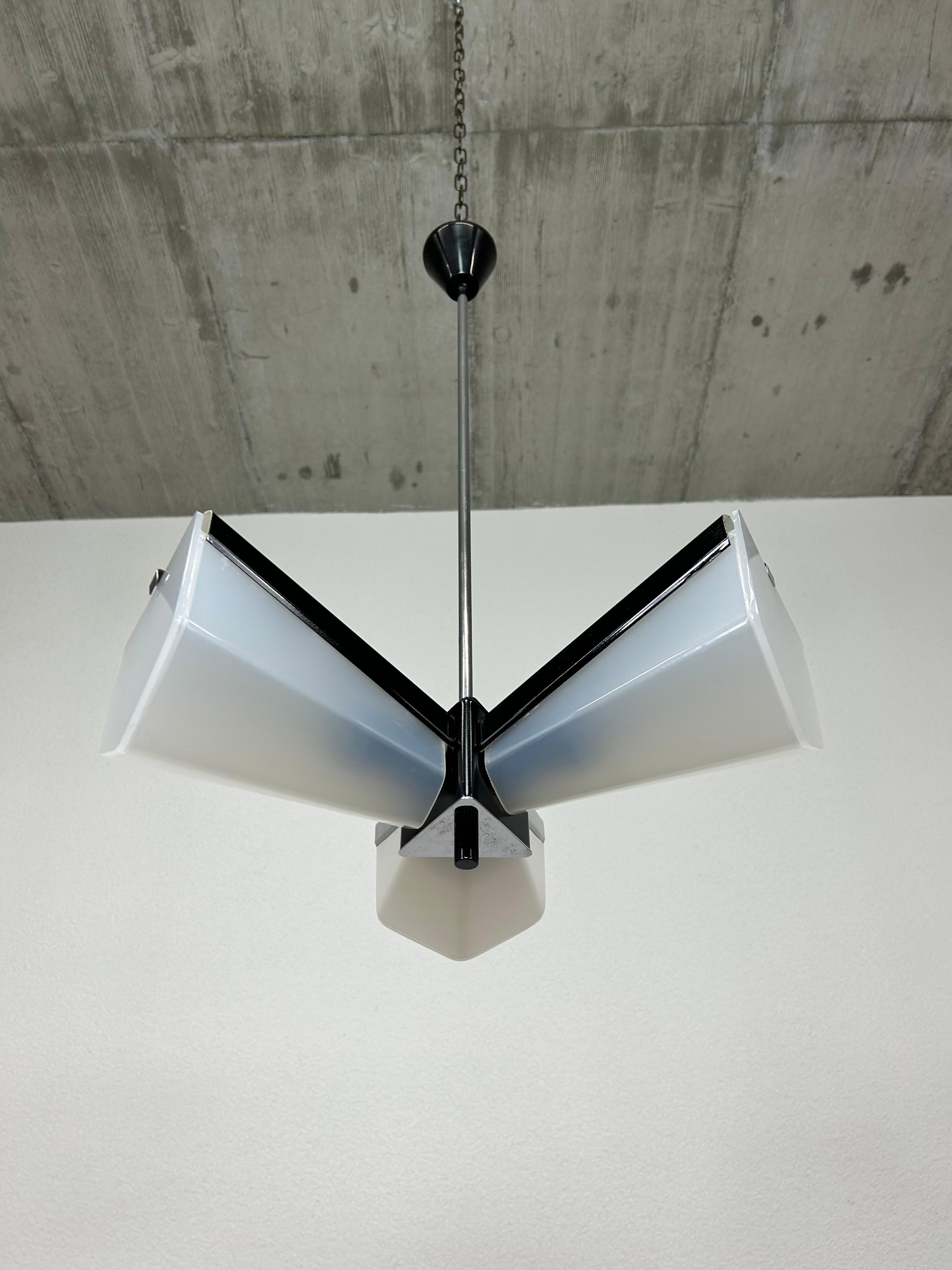 Mid-Century Modern Mid-century design hanging lamp by Lidokov For Sale