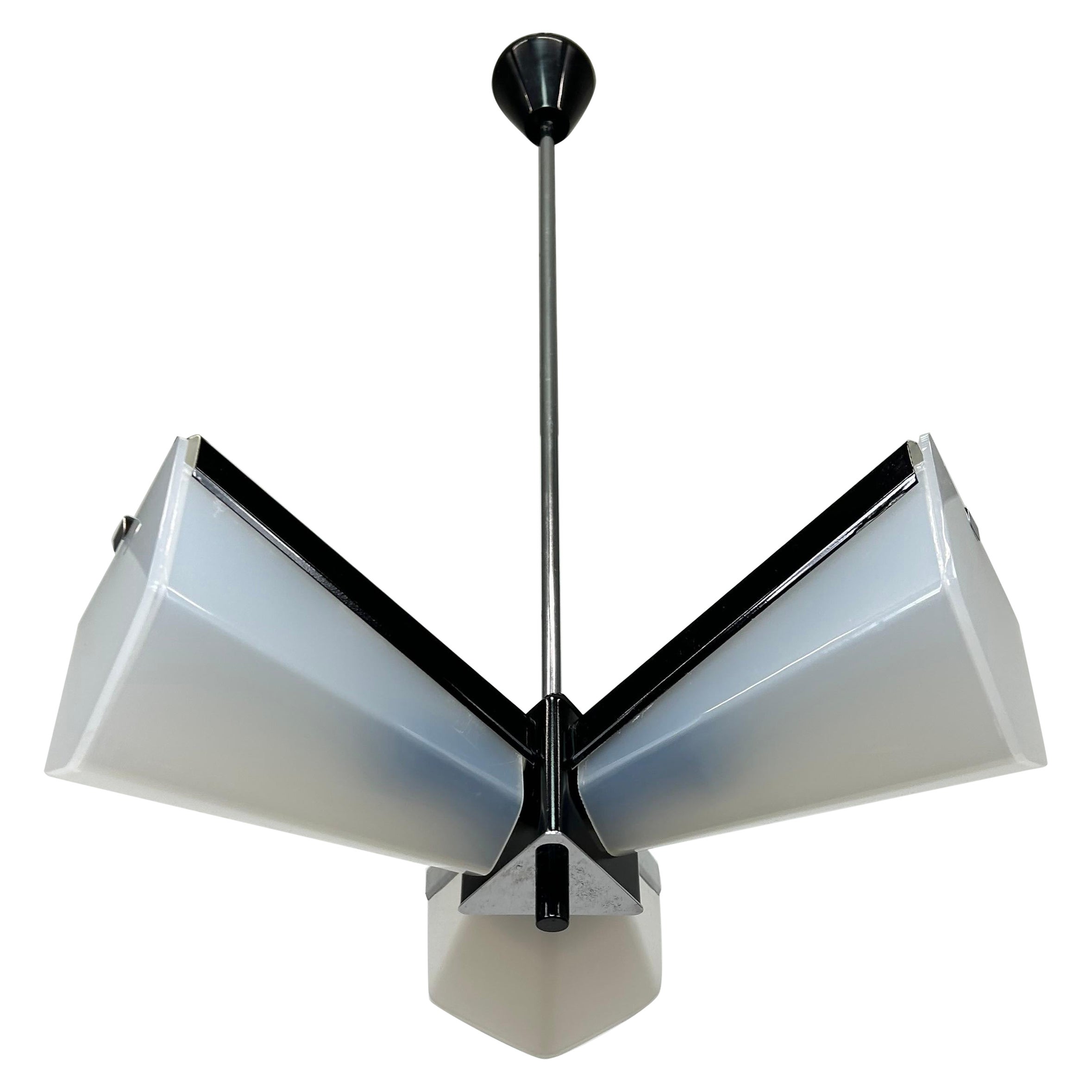Lampe suspendue du milieu du siècle dernier par Lidokov