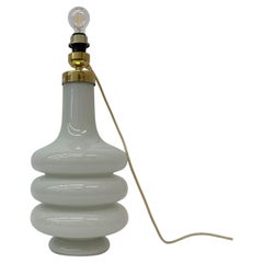 Lampadaire / lampe de table en verre éclairé, design du milieu du siècle, années 1970