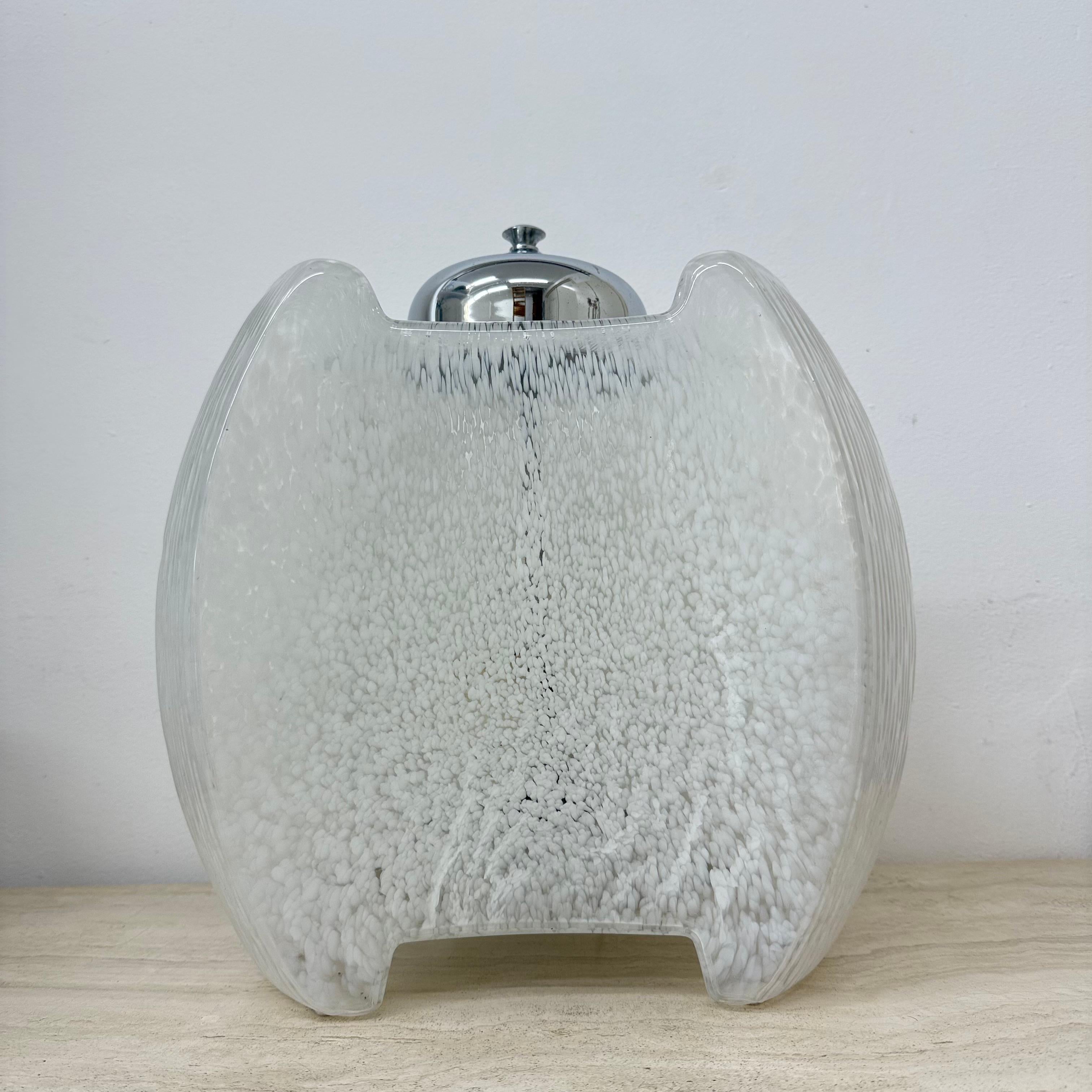 Lampadaire/lampe de table italienne en verre du milieu du siècle dernier, Carlo Nason pour Mazzega en vente 4