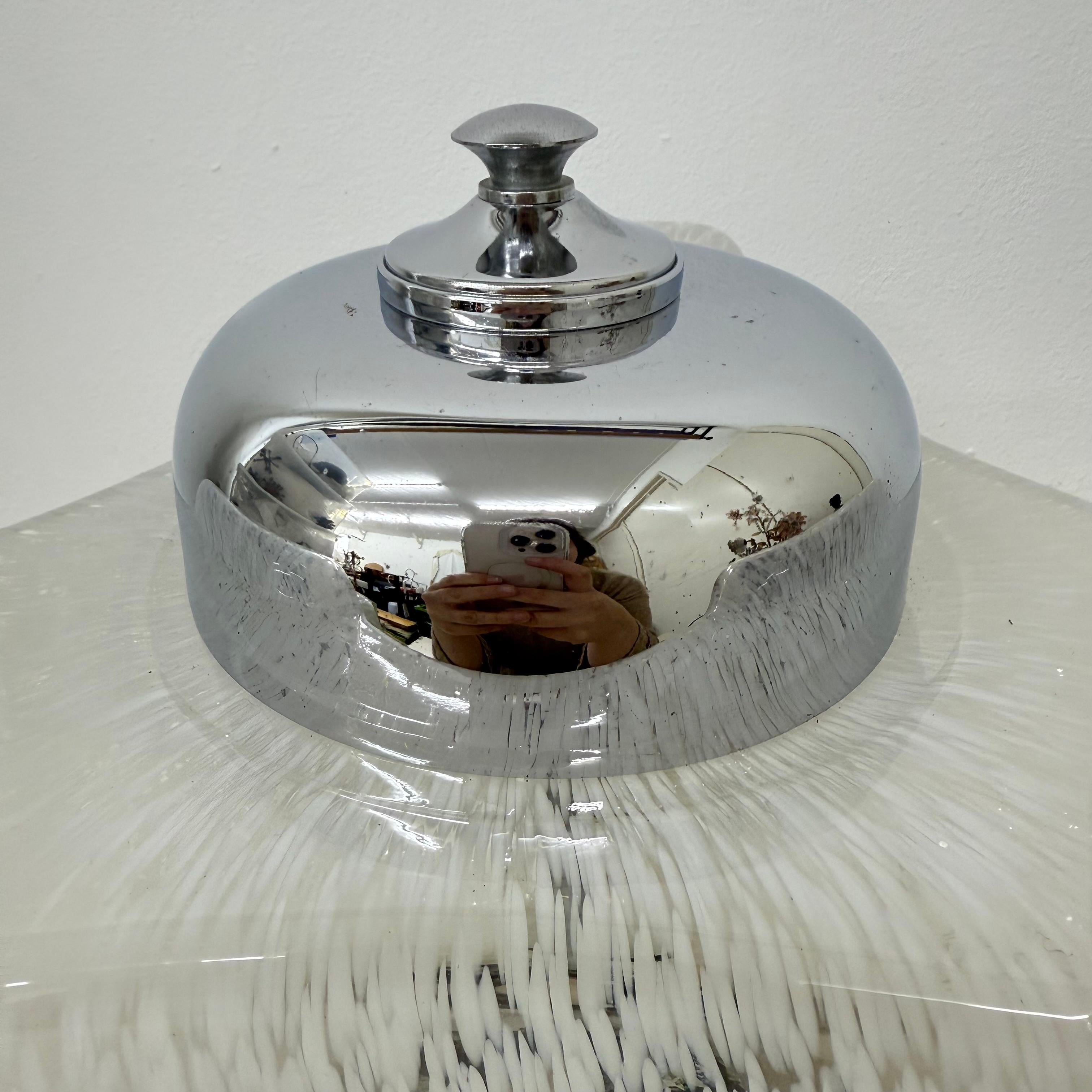Lampadaire/lampe de table italienne en verre du milieu du siècle dernier, Carlo Nason pour Mazzega en vente 7