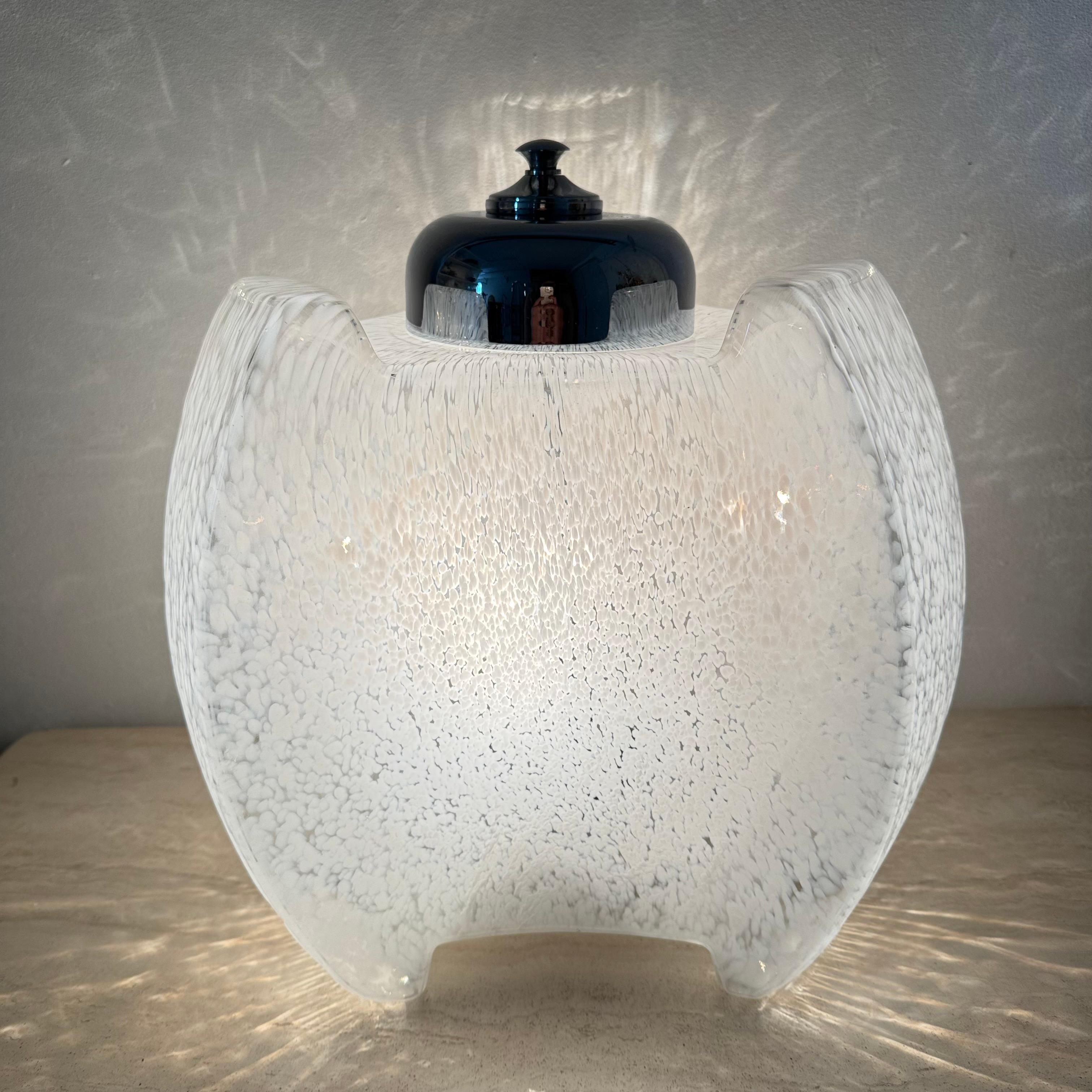 Lampadaire/lampe de table italienne en verre du milieu du siècle dernier, Carlo Nason pour Mazzega en vente 11