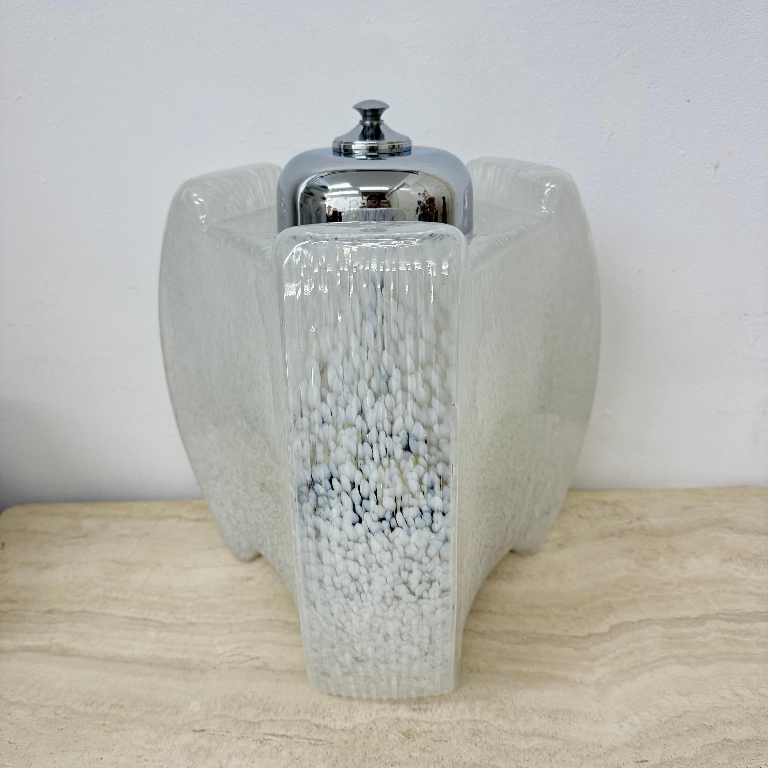 Lampadaire / lampe de table en verre italien Carlo Nason pour Mazzega, années 1970.