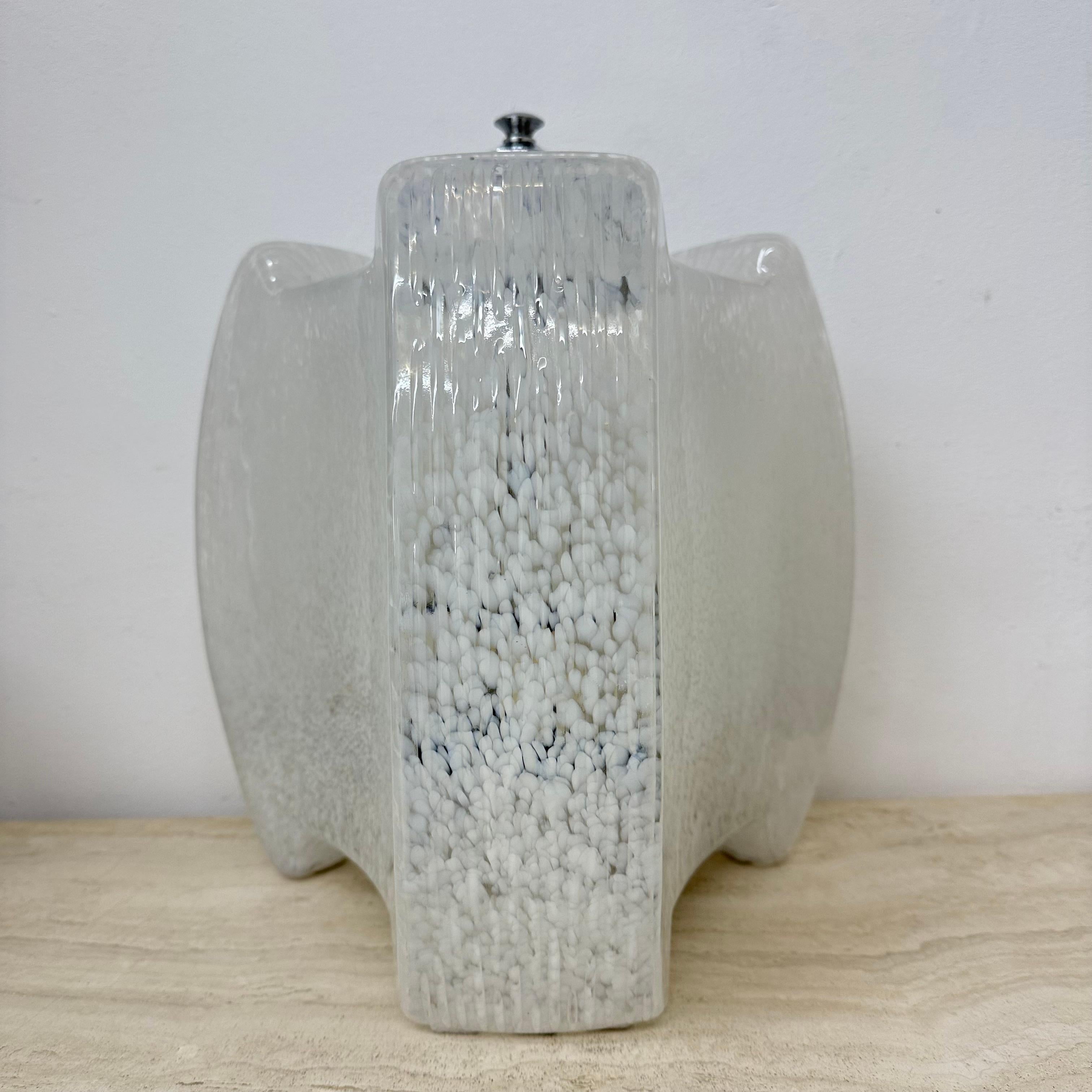 Mid-Century Modern Lampadaire/lampe de table italienne en verre du milieu du siècle dernier, Carlo Nason pour Mazzega en vente