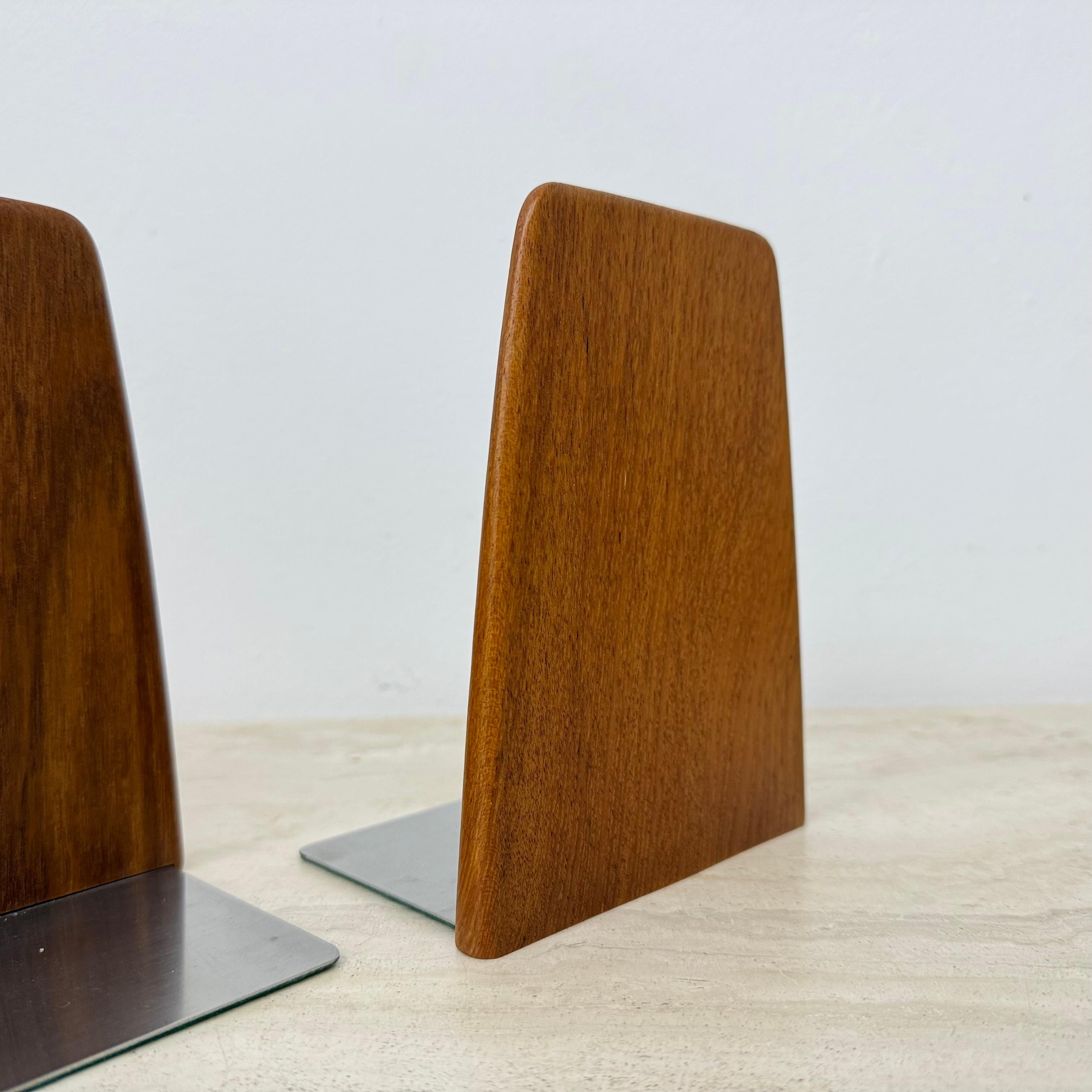 Mid century design kai kristiansen bookends teak wood , 1960s 6