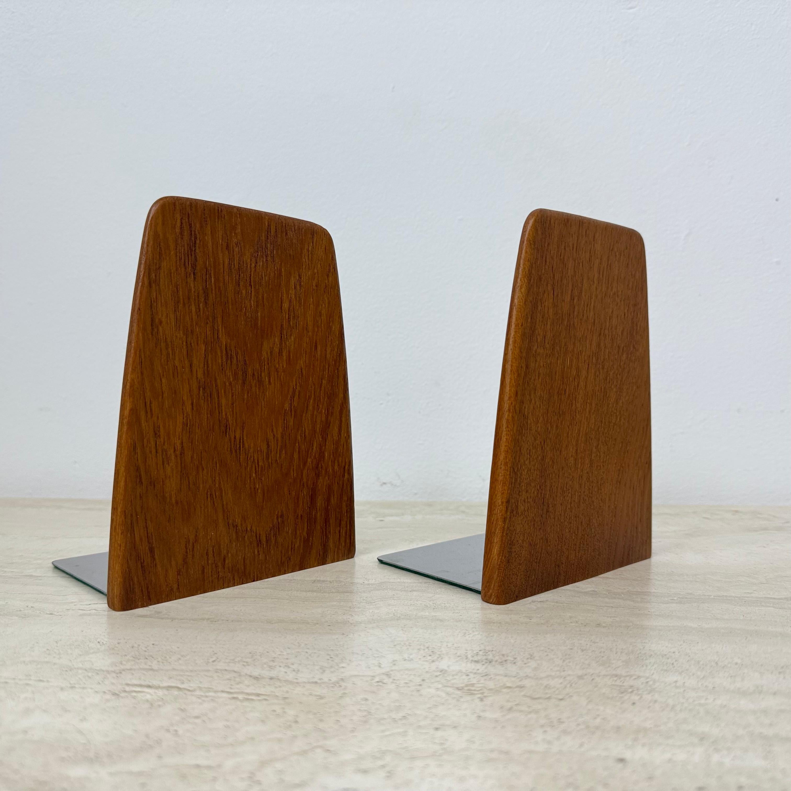 Mid century design kai kristiansen bookends teak wood , 1960s 3
