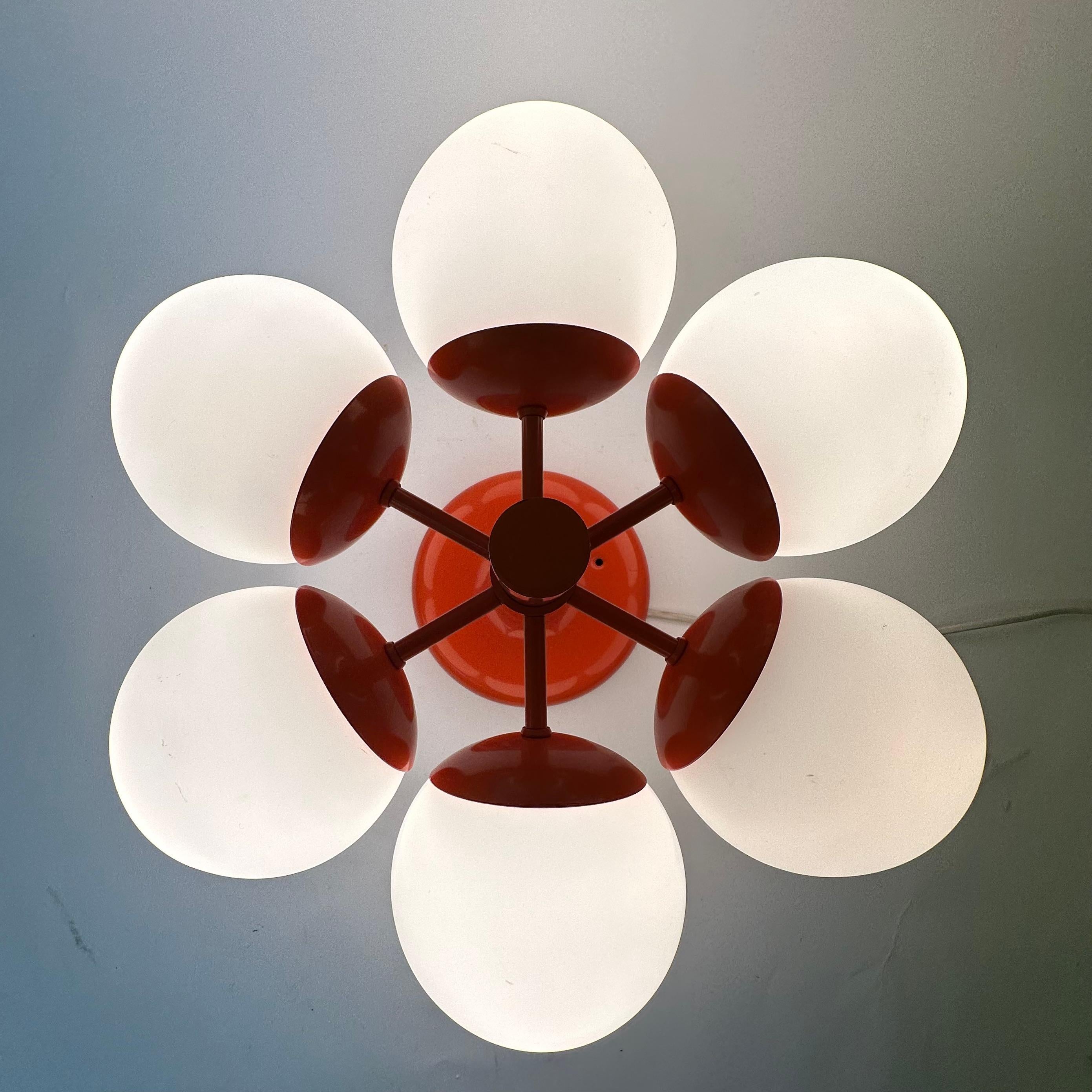 Mid century design Kaiser leuchten ceiling lamp , 1960’s Germany For Sale 5
