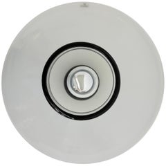 Mid-century design murano glass leucos flush mount sconce , 1980s Italy