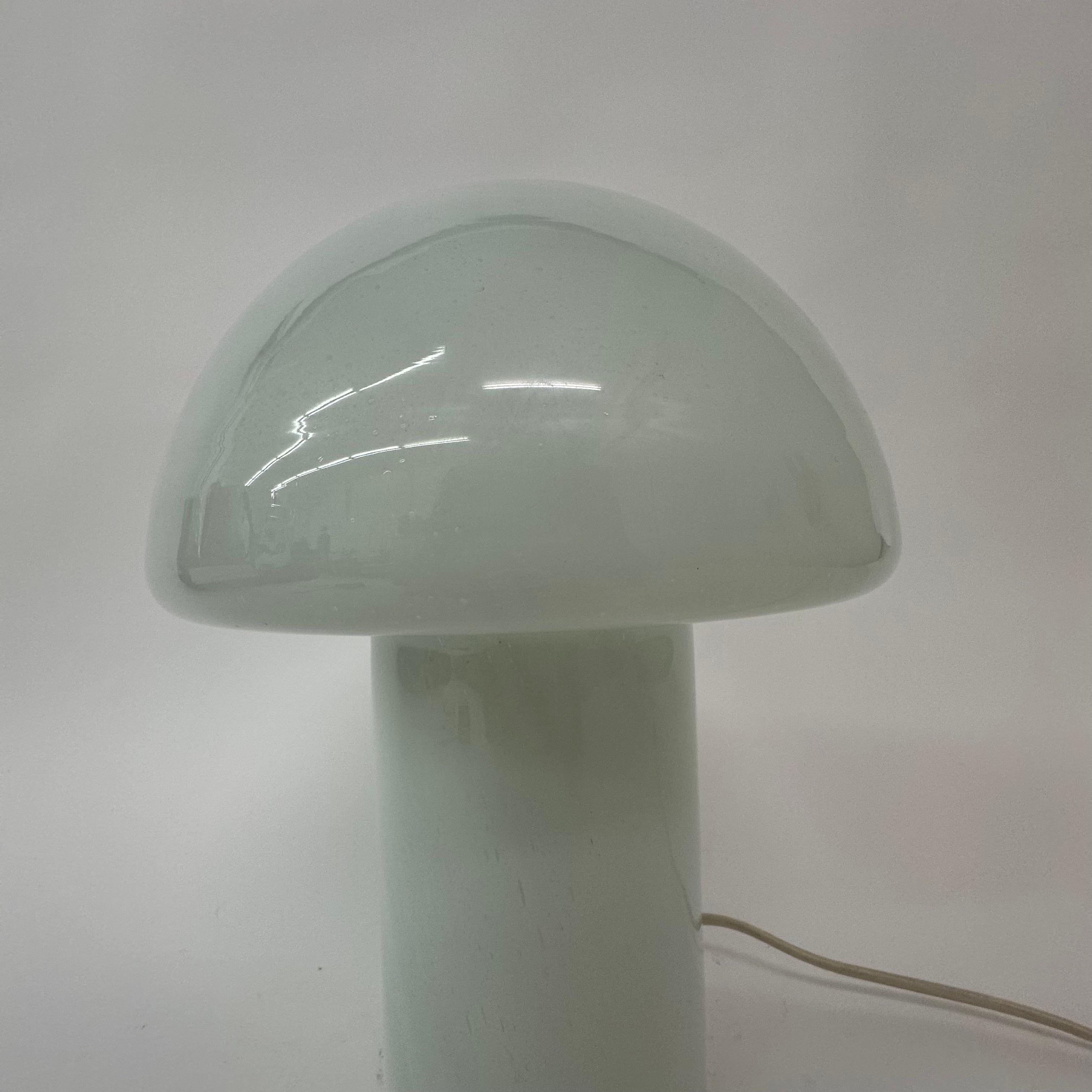 Late 20th Century Mid-century design mushroom glass table lamp , 1970’s For Sale