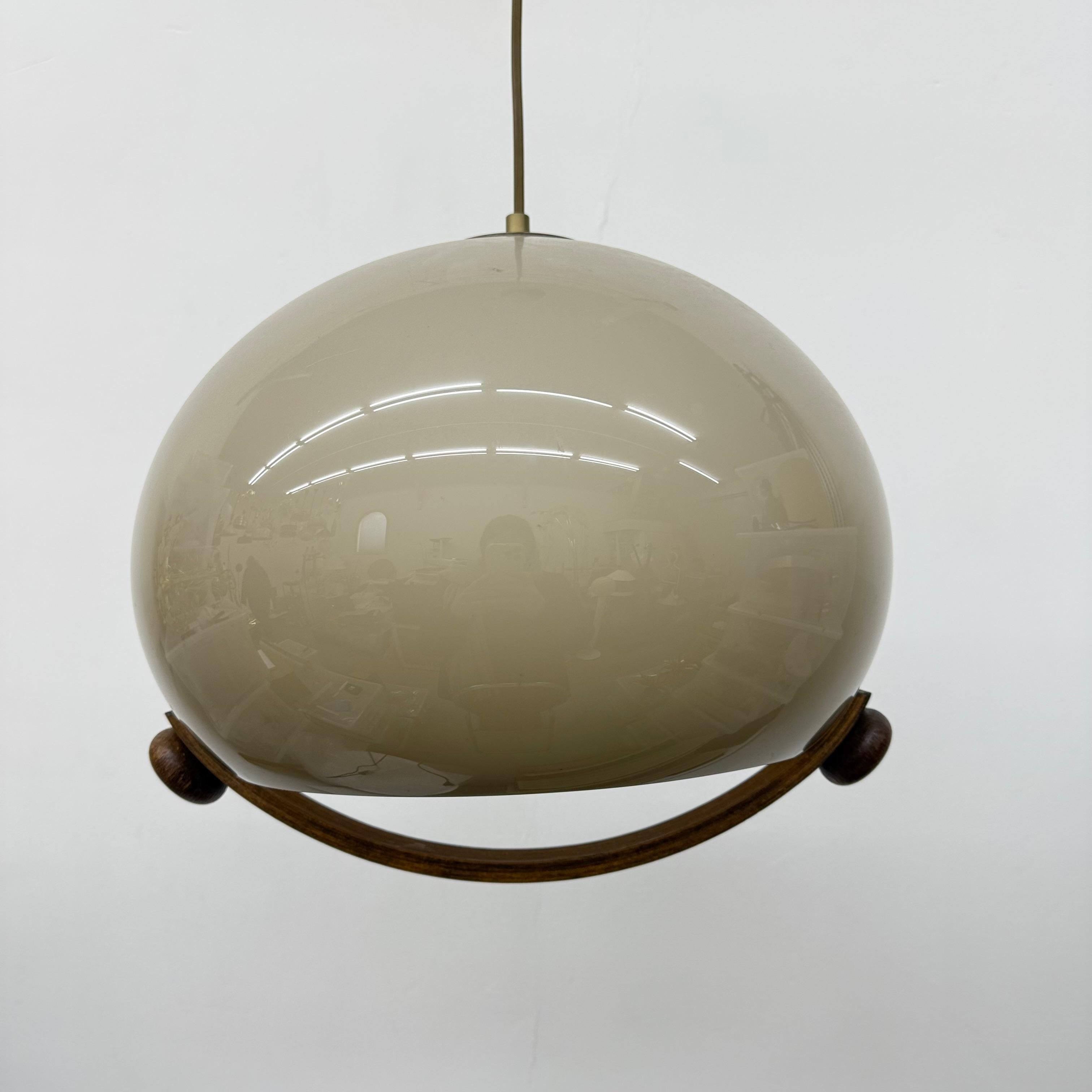 Lampada a sospensione a fungo dal design di metà secolo, anni '70 4