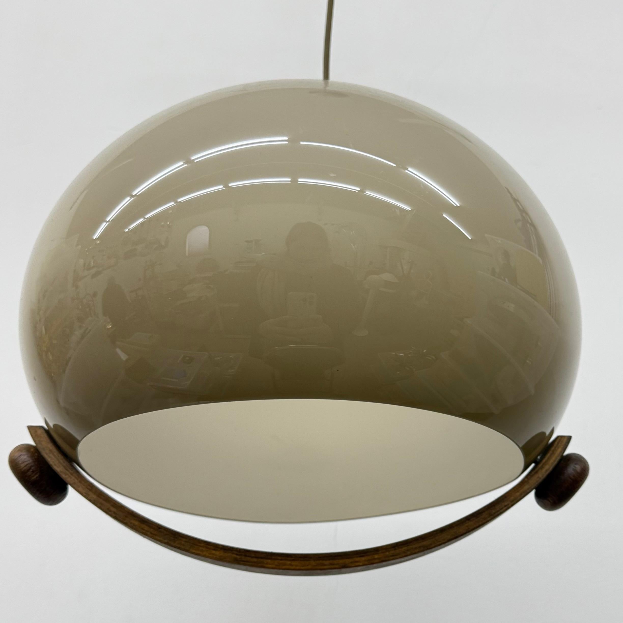 Lampada a sospensione a fungo dal design di metà secolo, anni '70 6
