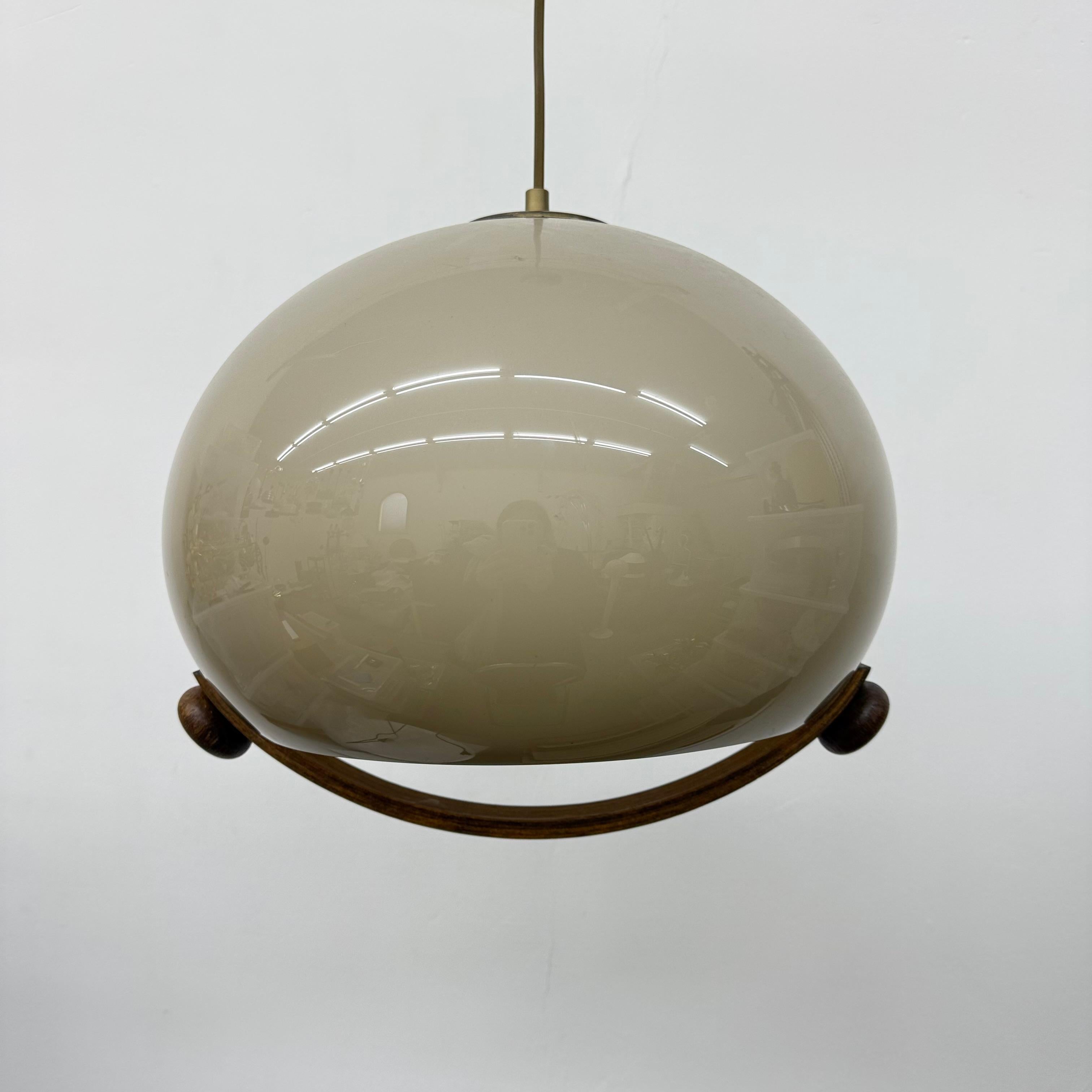 Lampada a sospensione a fungo dal design di metà secolo, anni '70 10