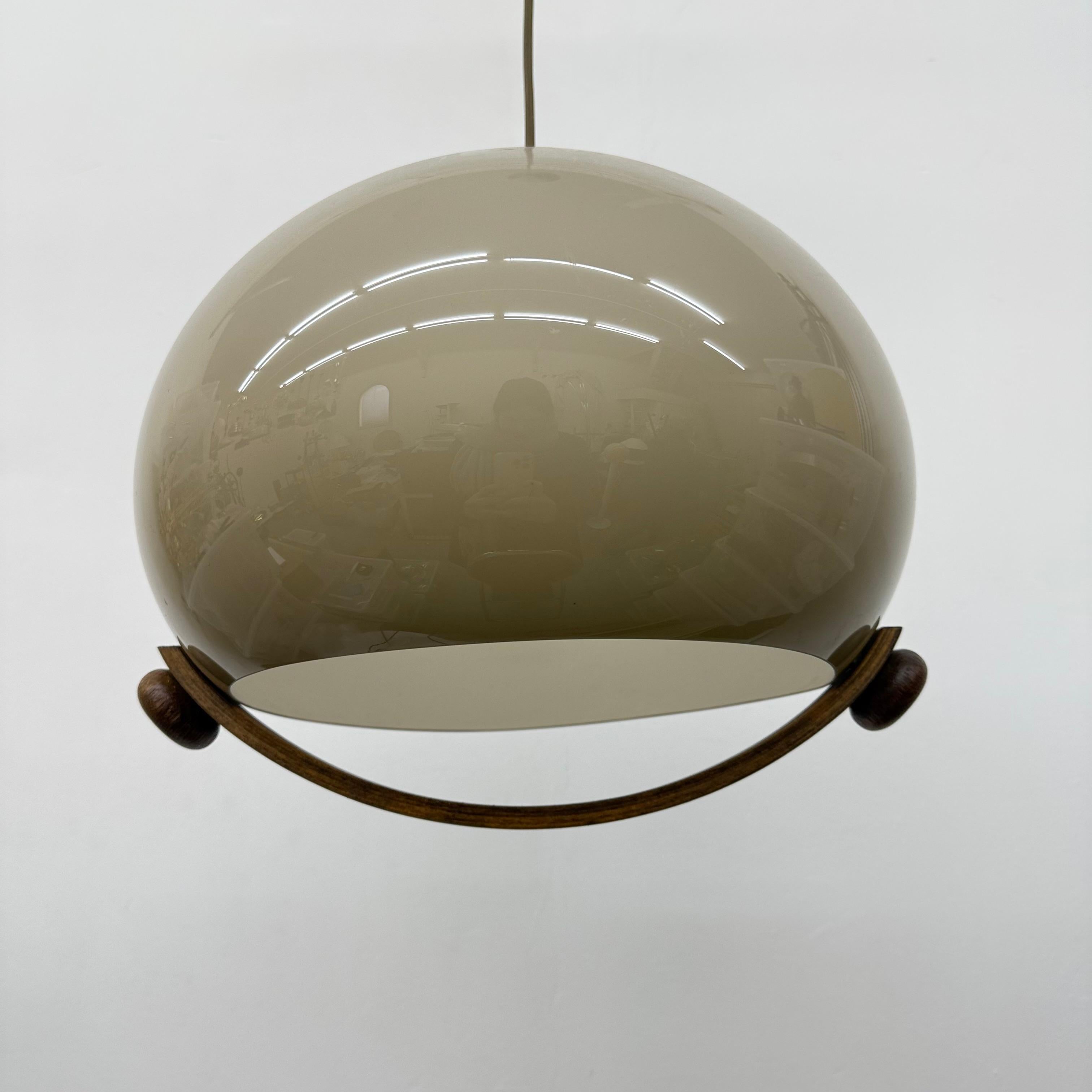 Lampada a sospensione a fungo dal design di metà secolo, anni '70 11