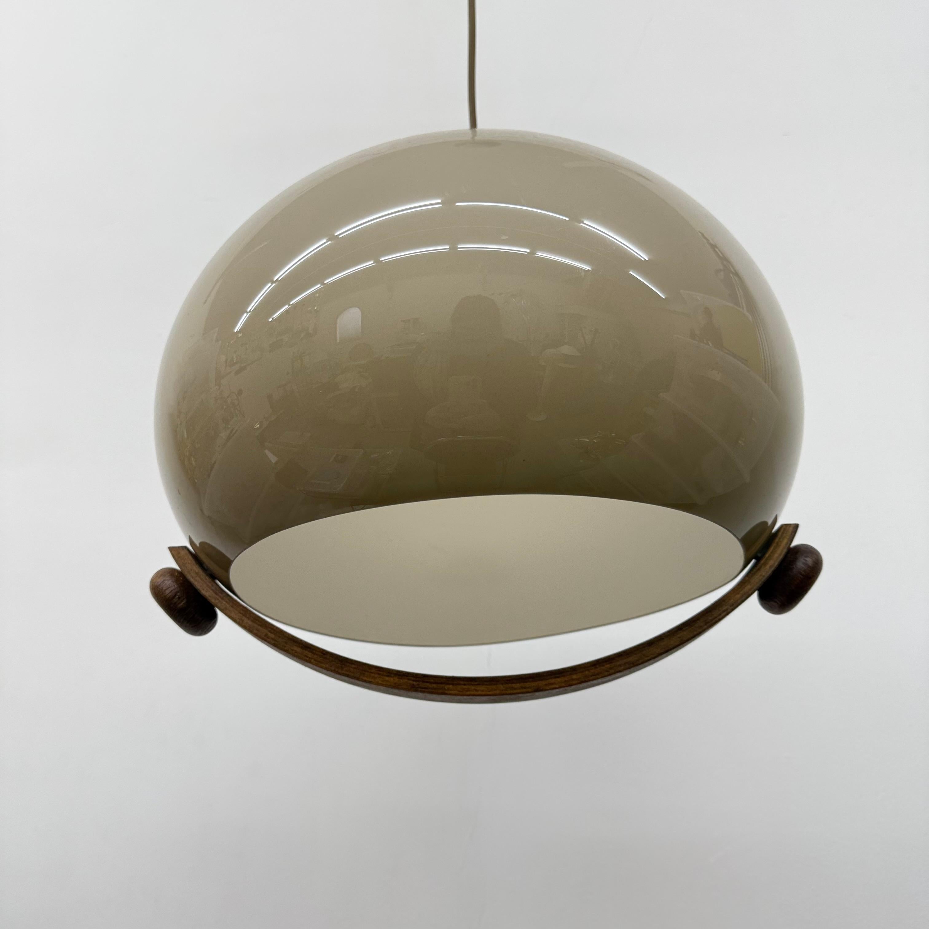 Lampada a sospensione a fungo dal design di metà secolo, anni '70 12