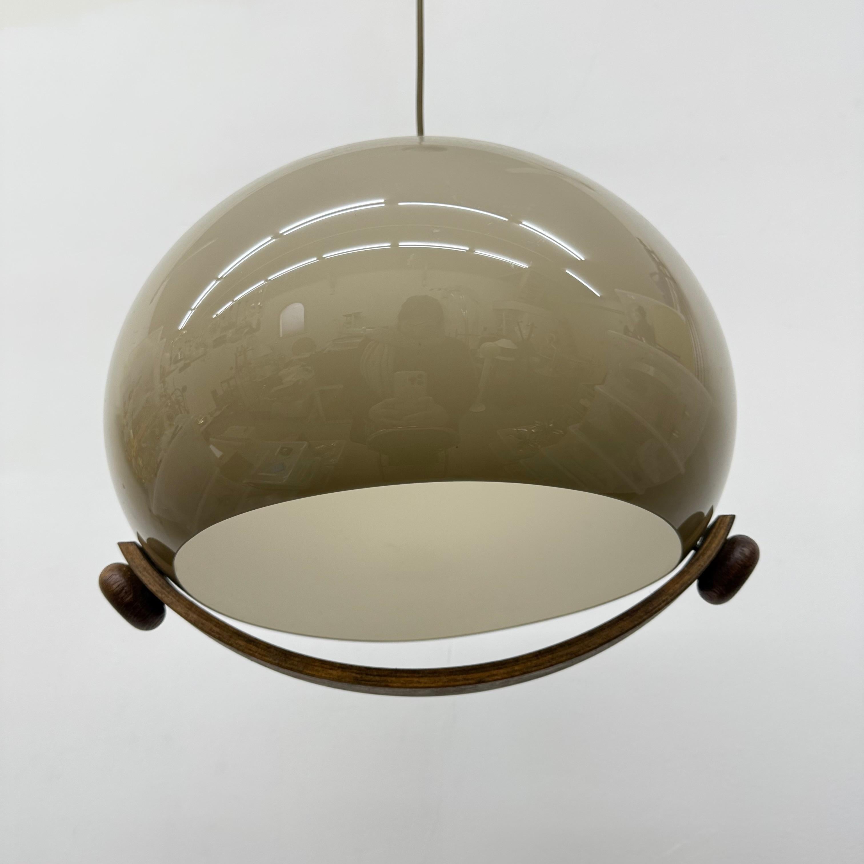 Lampada a sospensione a fungo dal design di metà secolo, anni '70 13