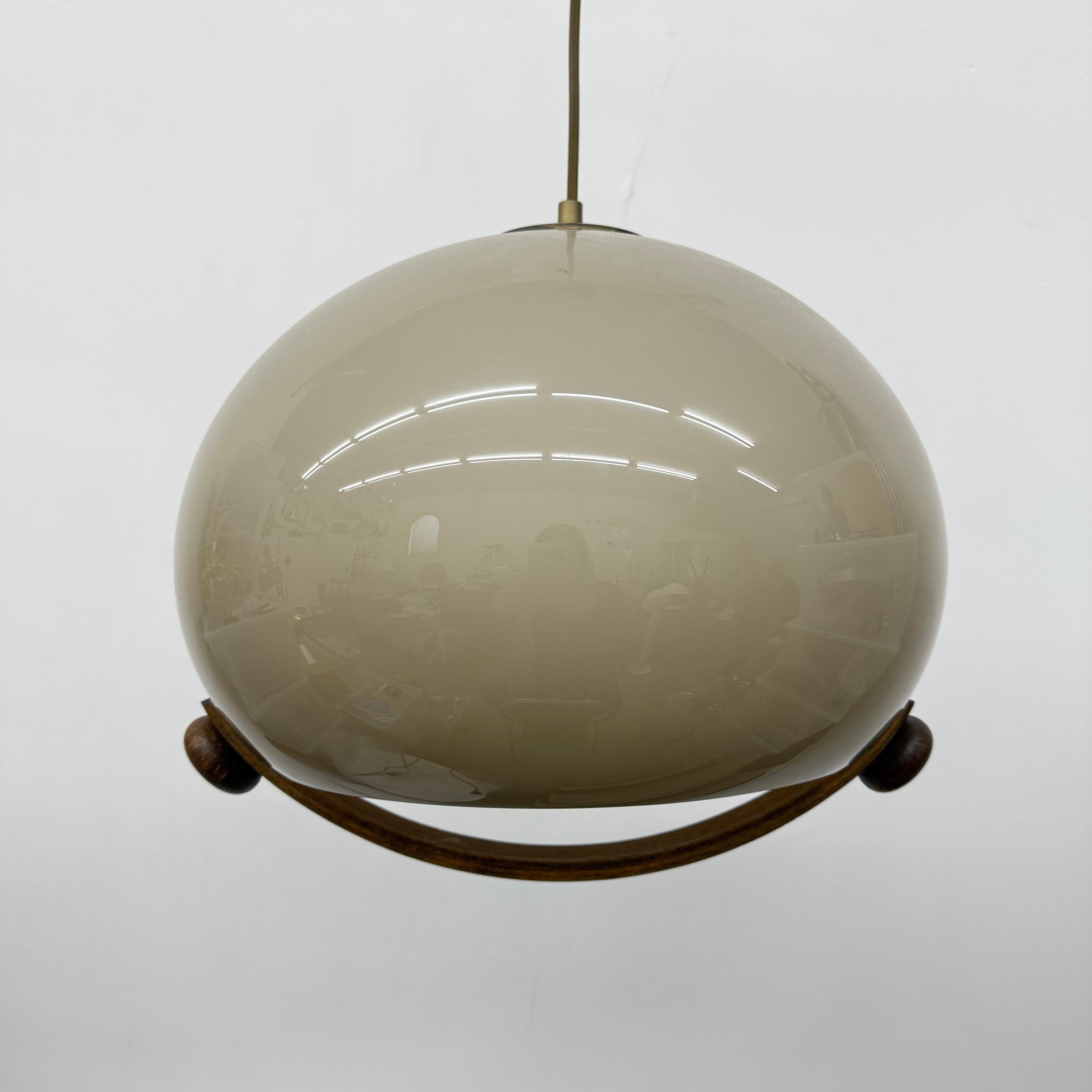 Lampada a sospensione a fungo dal design di metà secolo, anni '70 14