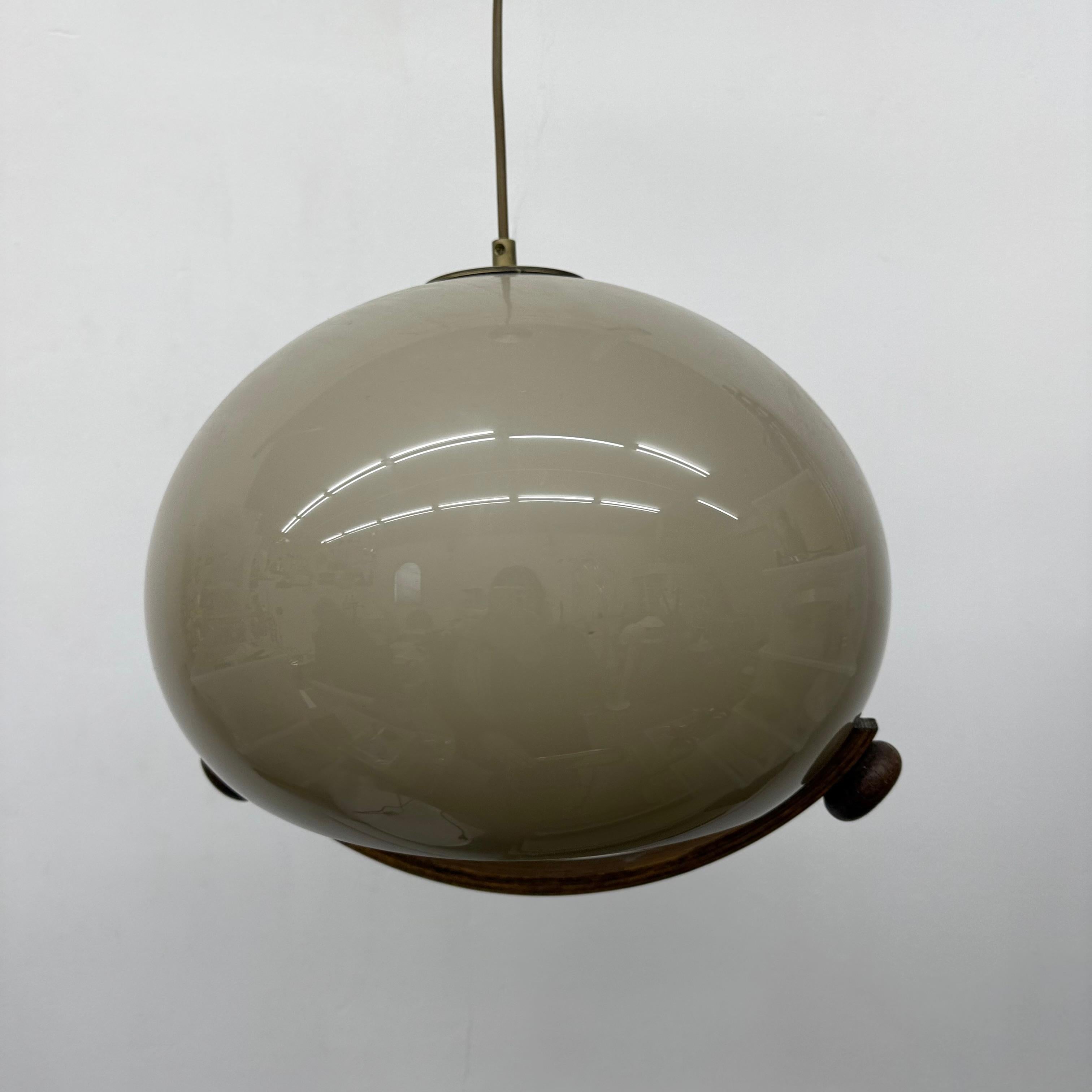 Olandese Lampada a sospensione a fungo dal design di metà secolo, anni '70