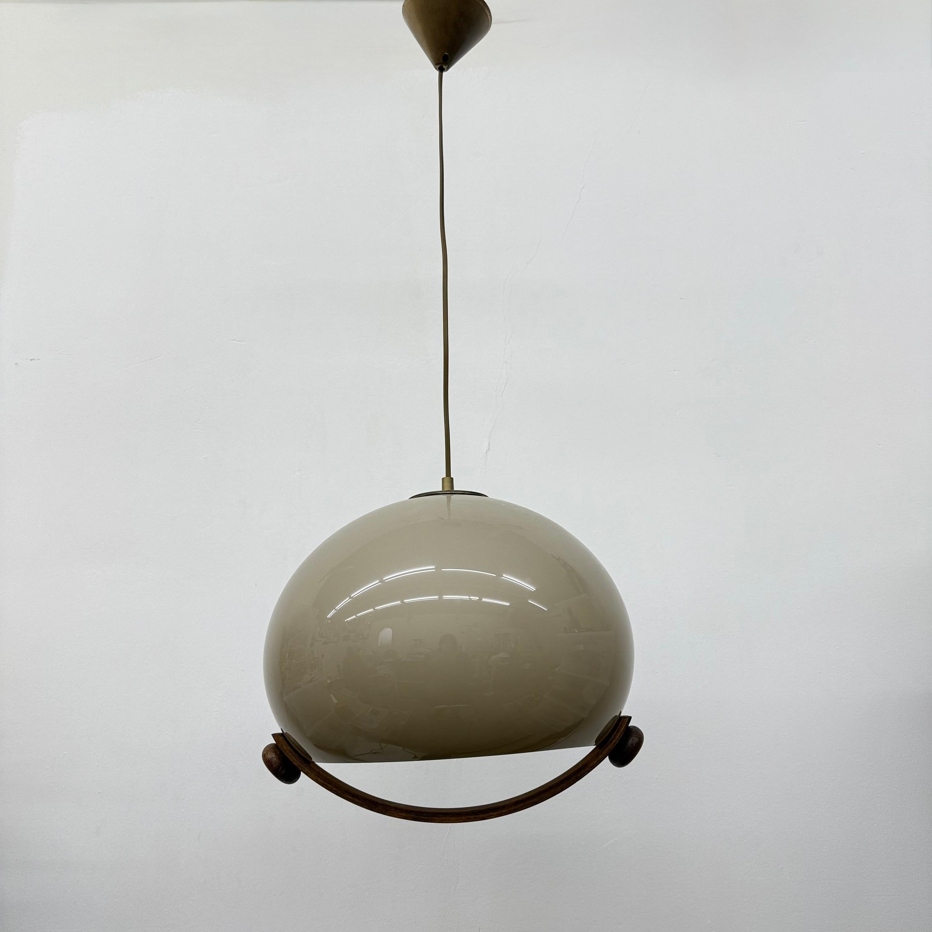 Lampada a sospensione a fungo dal design di metà secolo, anni '70 1