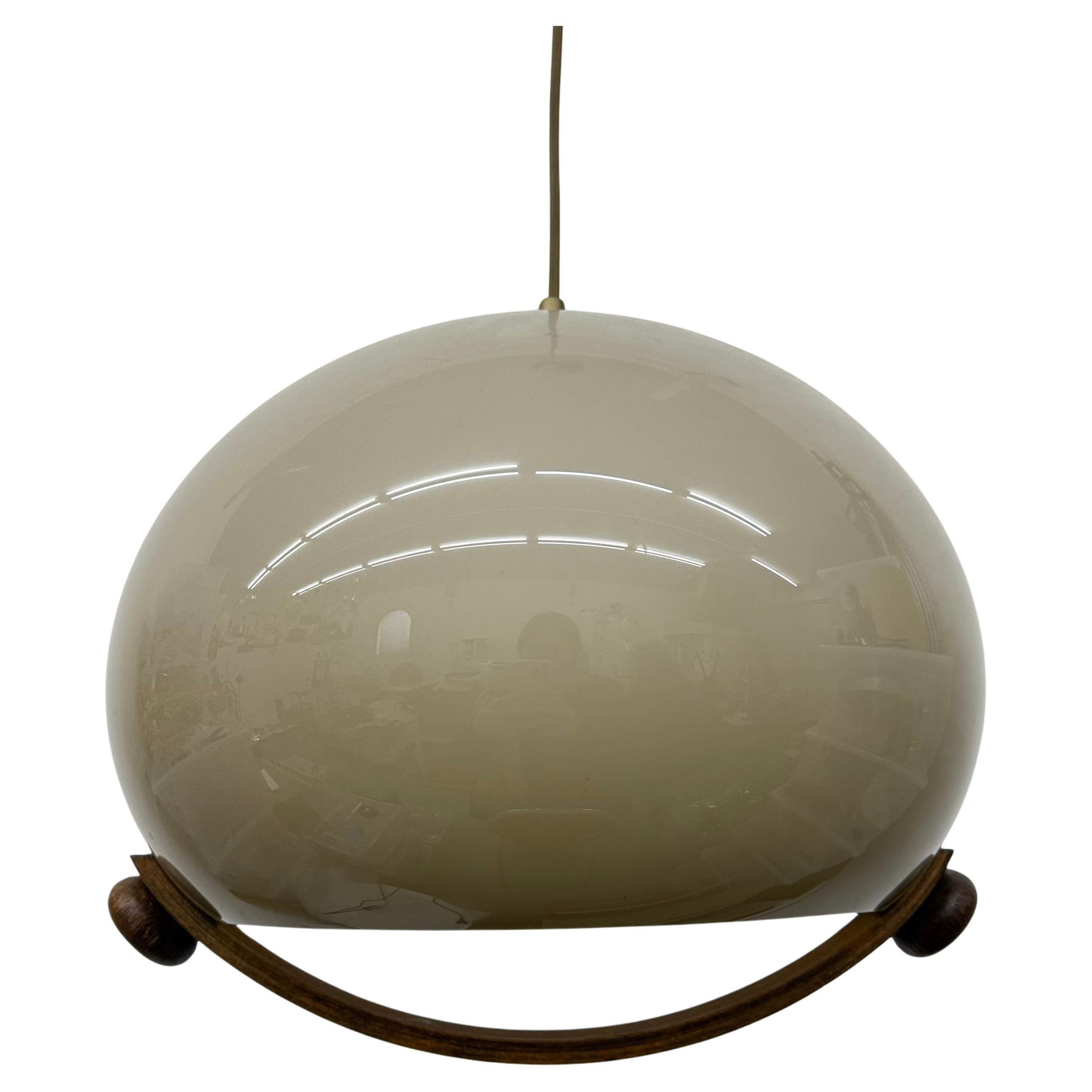 Mid century design mushroom hanging lamp , 1970s