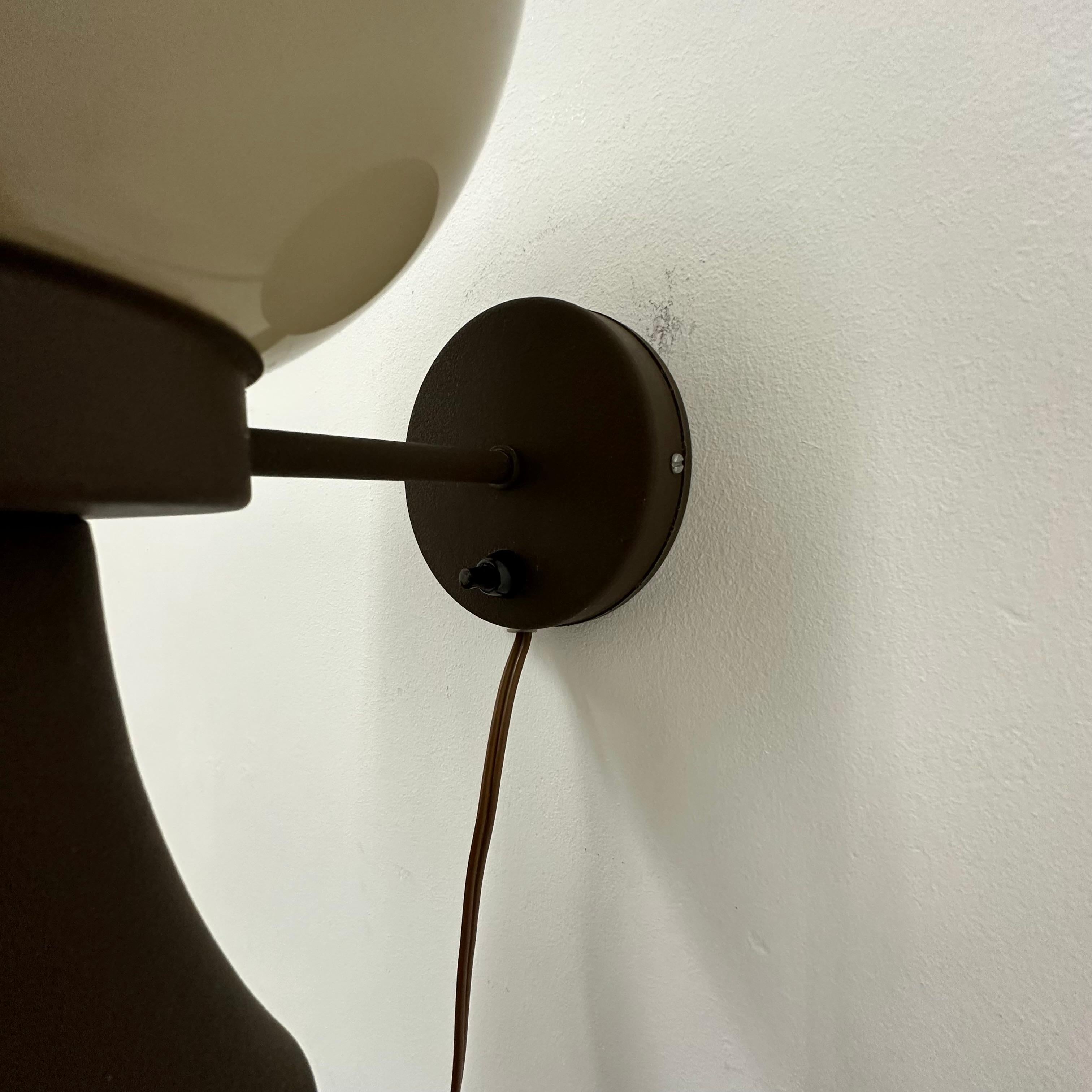 Lampada da parete a fungo dal design di metà secolo di Dijkstra Holland, anni '70 in vendita 6
