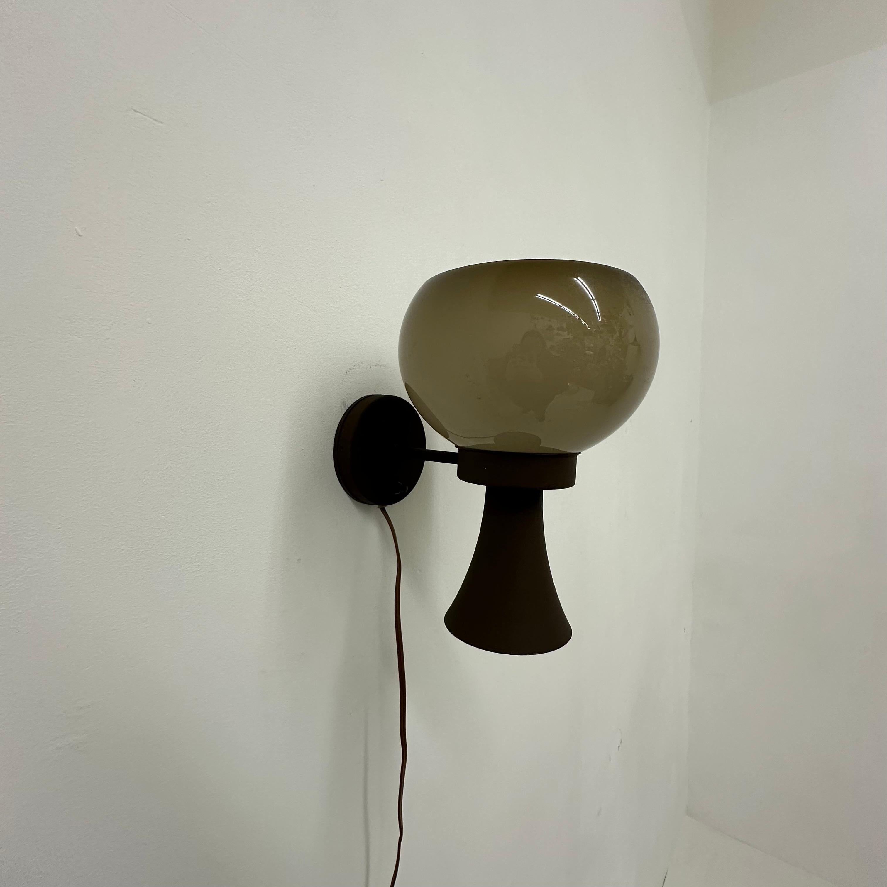 Lampada da parete a fungo dal design di metà secolo di Dijkstra Holland, anni '70 in vendita 2