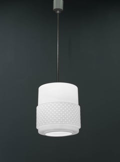 Mid-Century Design Opaline Glass Pendant, 1960s, Czechoslovakia