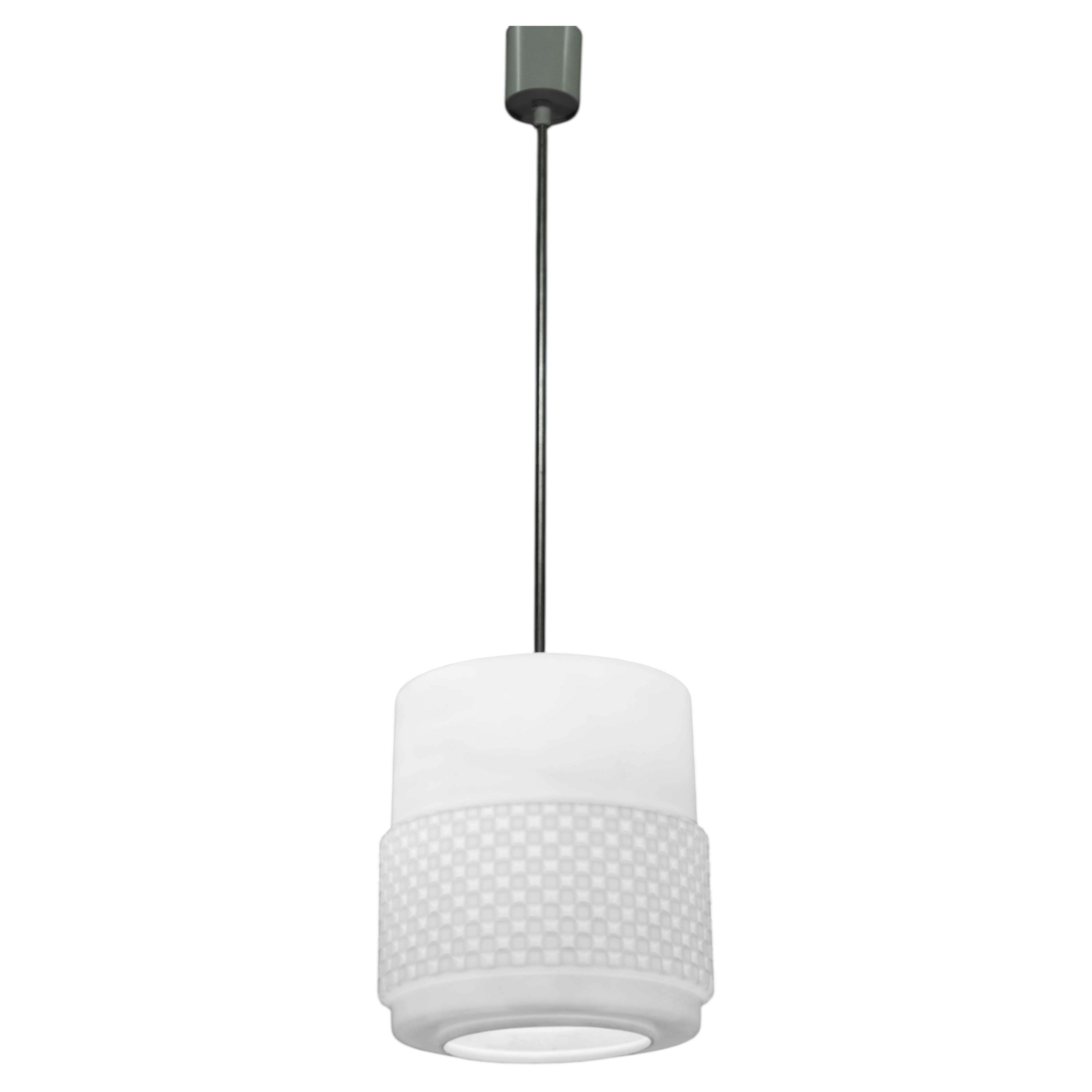 Mid-Century Design Opaline Glass Pendant, 1960s, Czechoslovakia