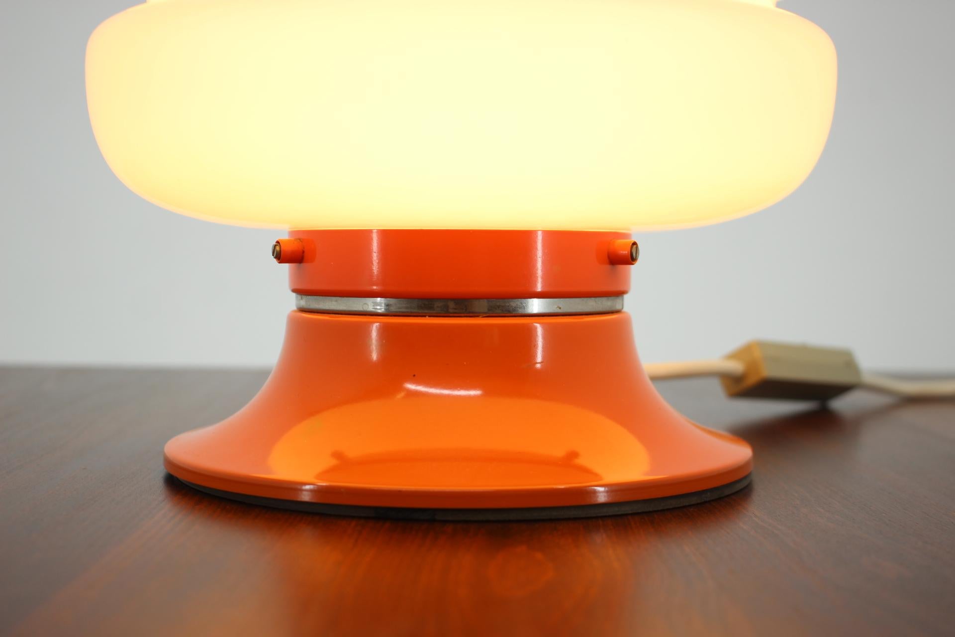 Mid-Century Modern Mid Century Design Orange Table Lamp, Germany / 1970s For Sale