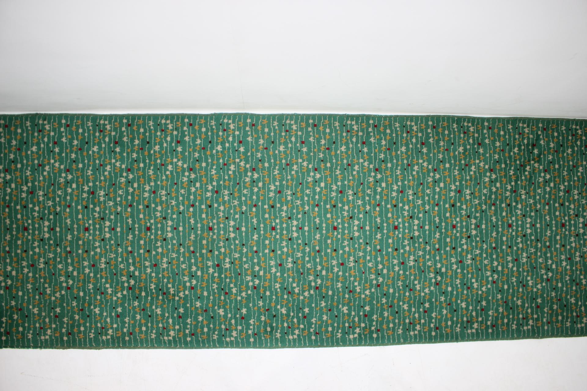 Czech Midcentury Design Organic Carpet or Rug, 1960s For Sale